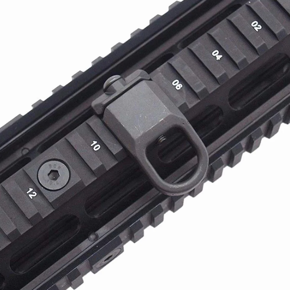 Accesorio Adaptador de Placa de Montaje Eslinga Abrazadera Táctica 20 mm Picatinny Rail Punto Sujeción Weaver