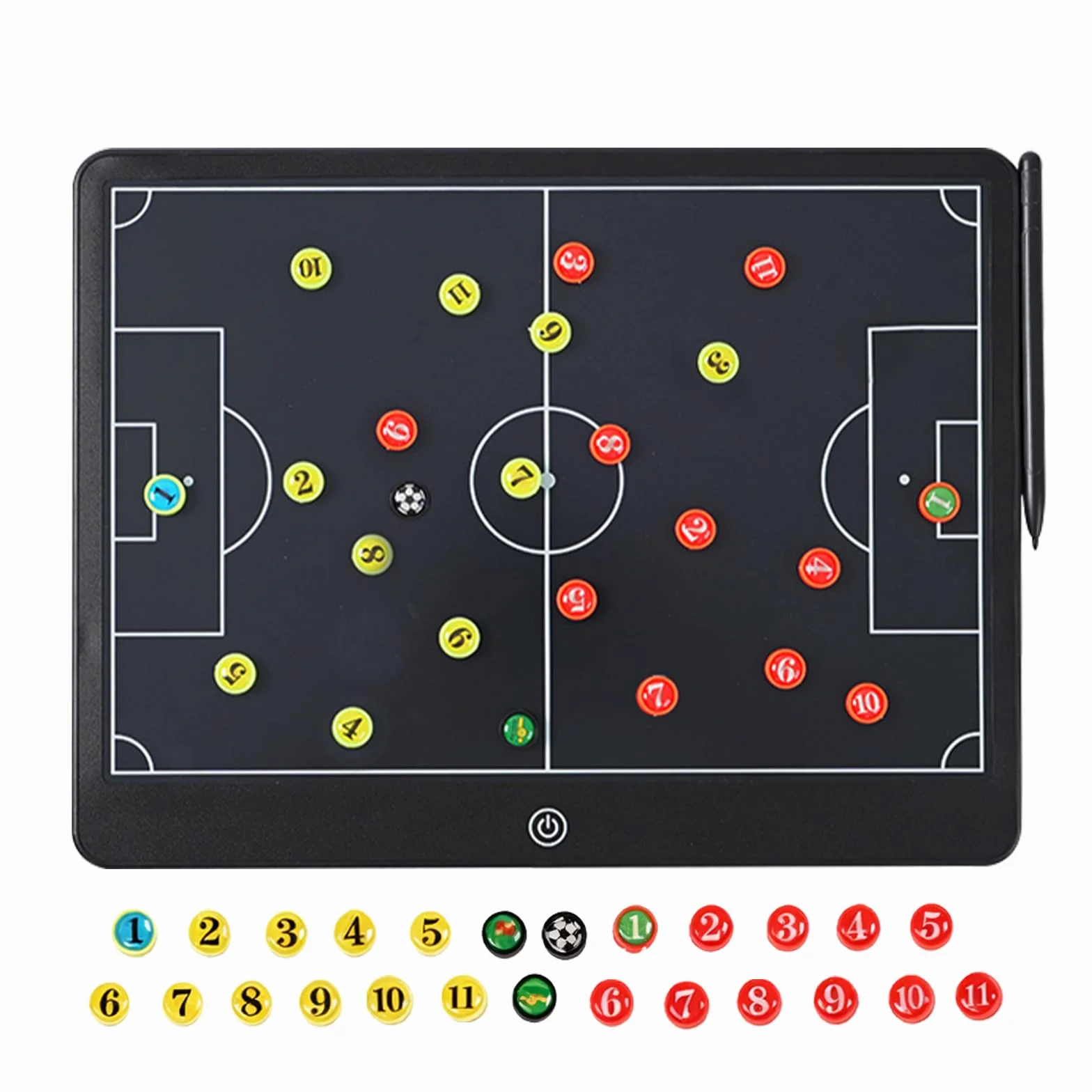 Tablero De Tácticas Electrónico Pizarra Futbol Entrenador LCD Con Pegatinas Magnéticas