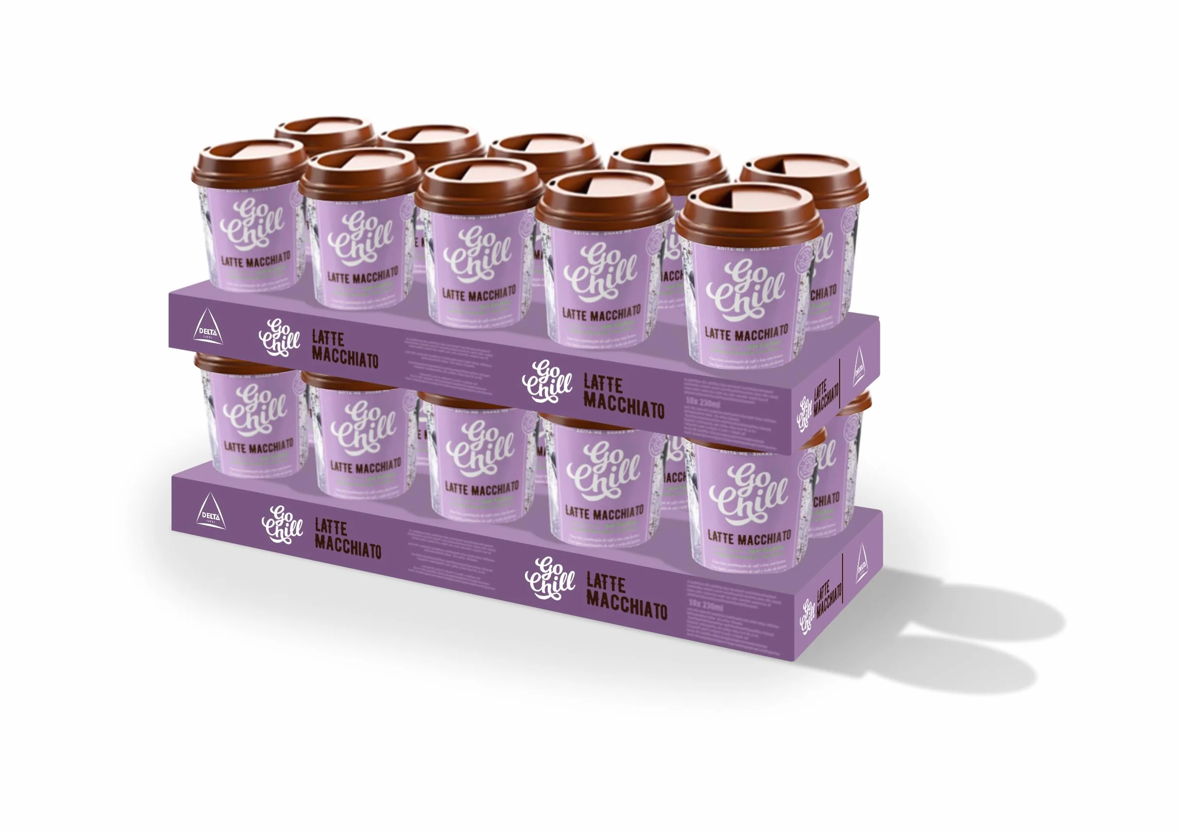 Go Chill Pack Late Machiato Sin Lactosa - Café Listo Para Tomar - 20 unidades x 230 ml