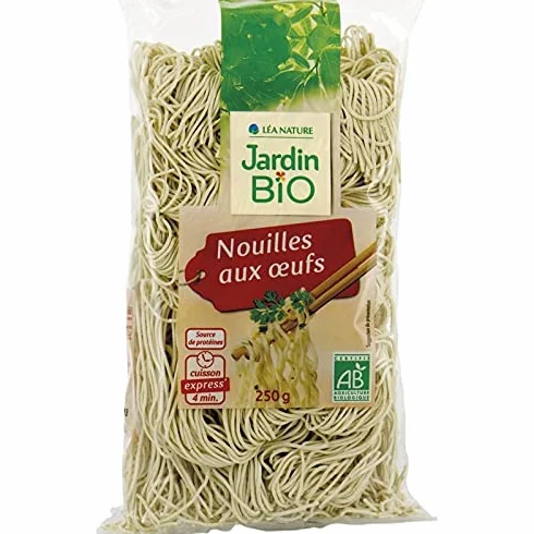 Fideos Chino con Huevo Ecológicos JardinBio (250g)