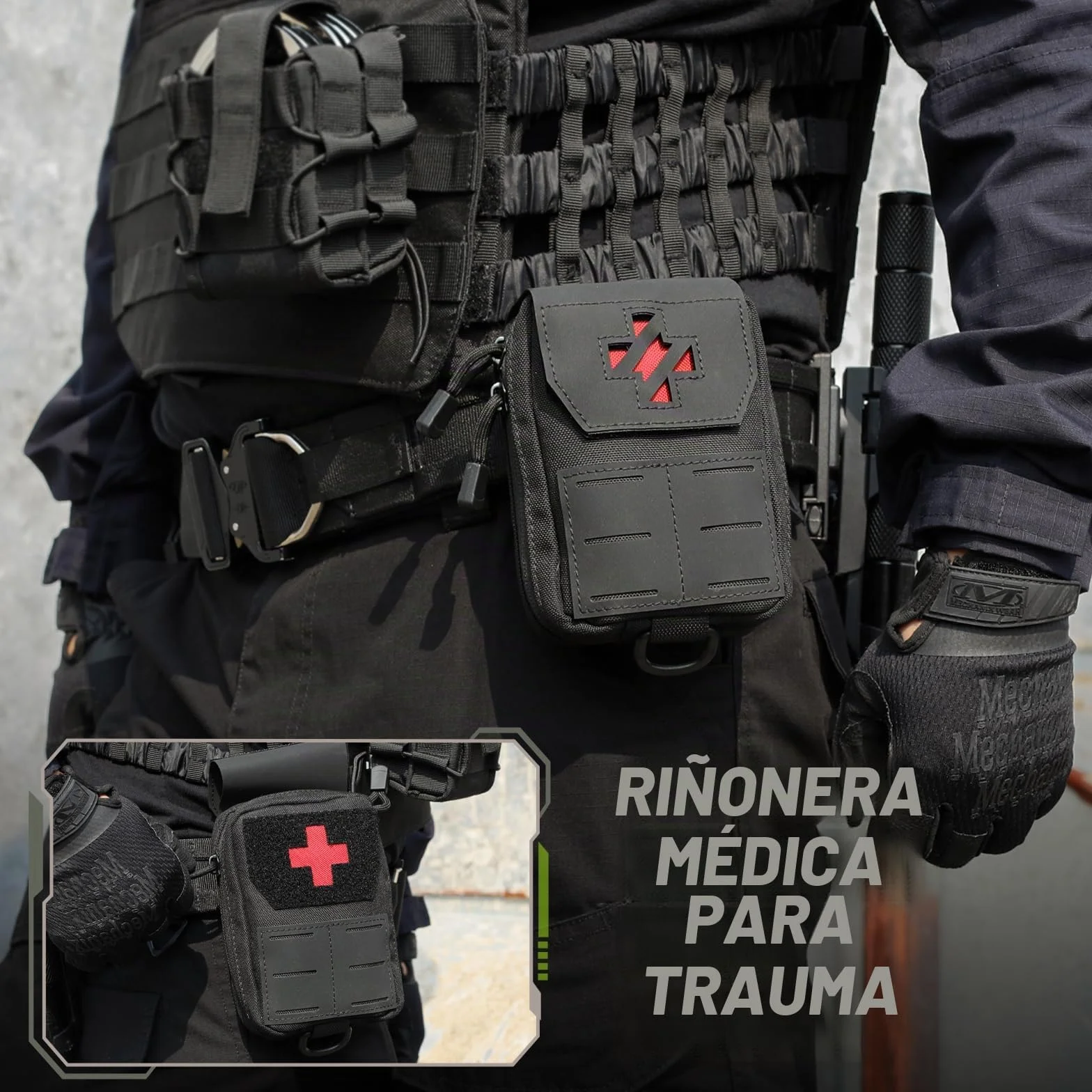 WYNEX Molle IFAK Bolsa de primeros auxilios táctico trauma médico cinturón EMT emergencia portátil