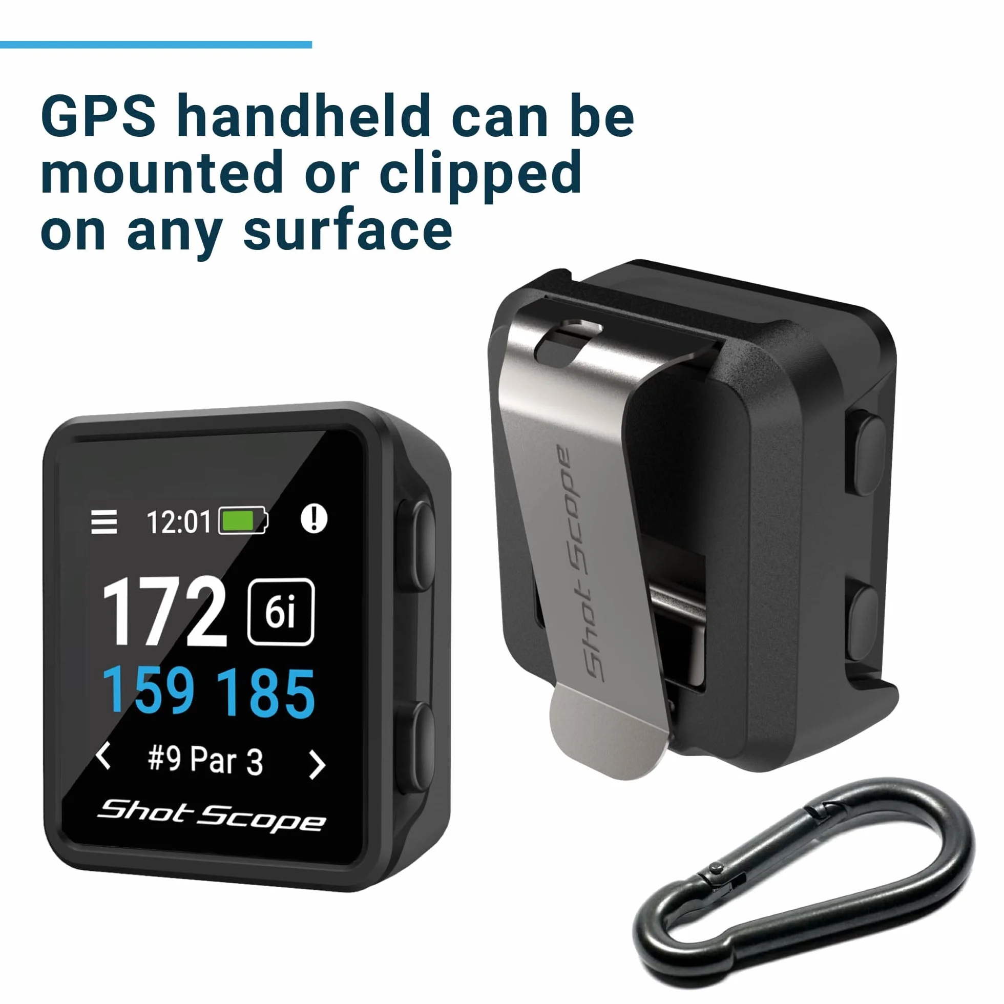 Shot Scope H4 GPS de Mano Seguimiento de Tiros Distancias Peligro Green F/M/B 36000 Recorridos Precargados 100 Estadísticas Golpes Ganados