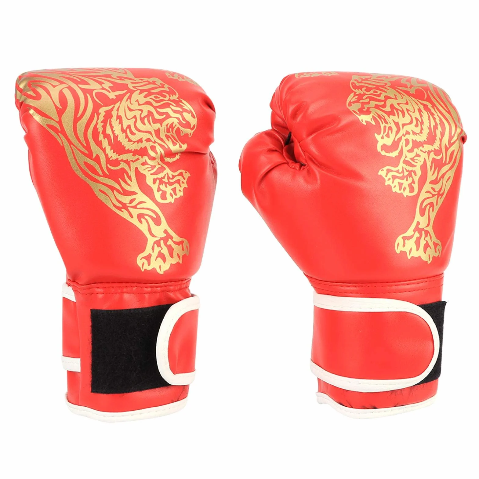 Guantes de Taekwondo Sanda Rojos para Entrenamiento Adultos Niños