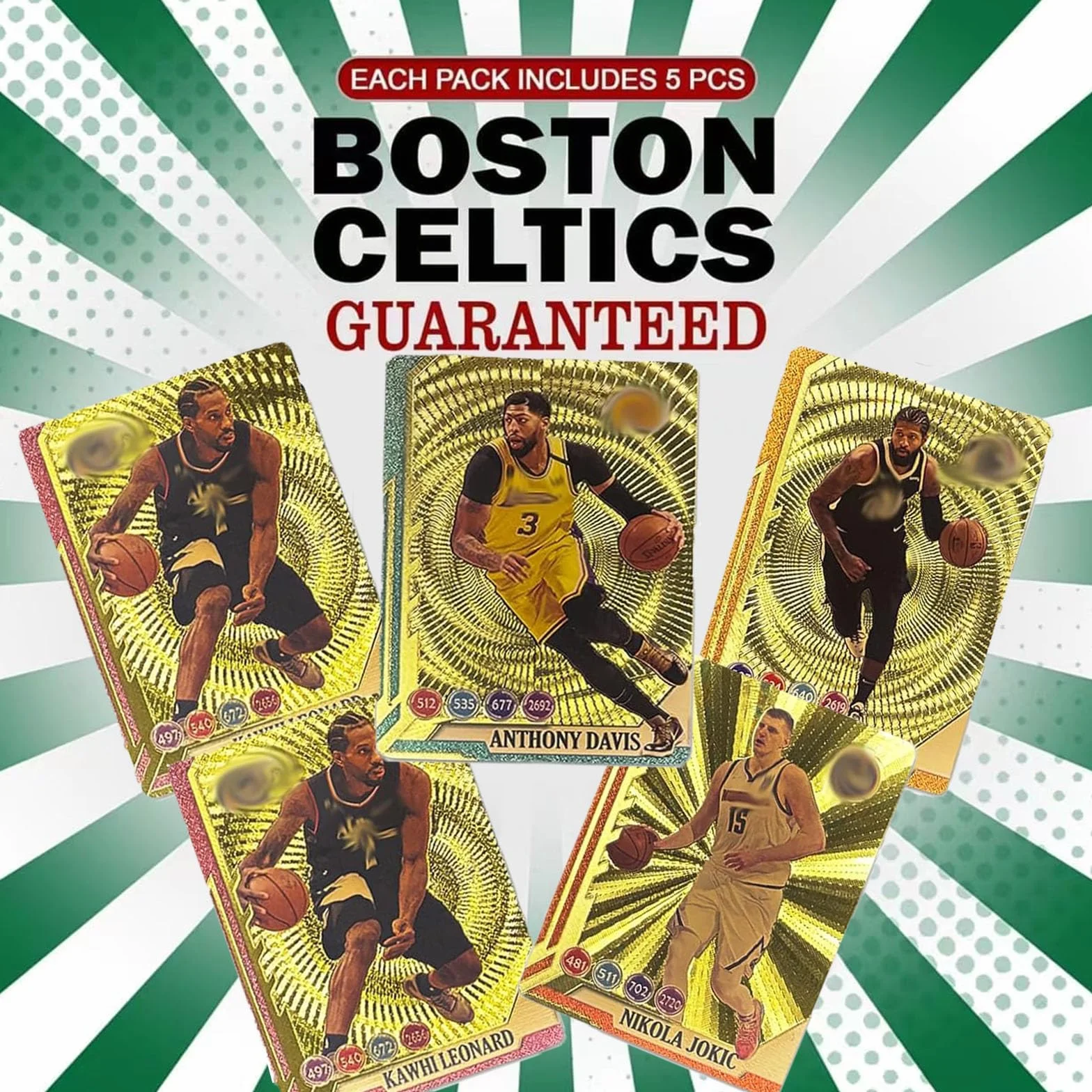 Cool Basketball Cards 55-Pack for Kids Teens Adults Collectors