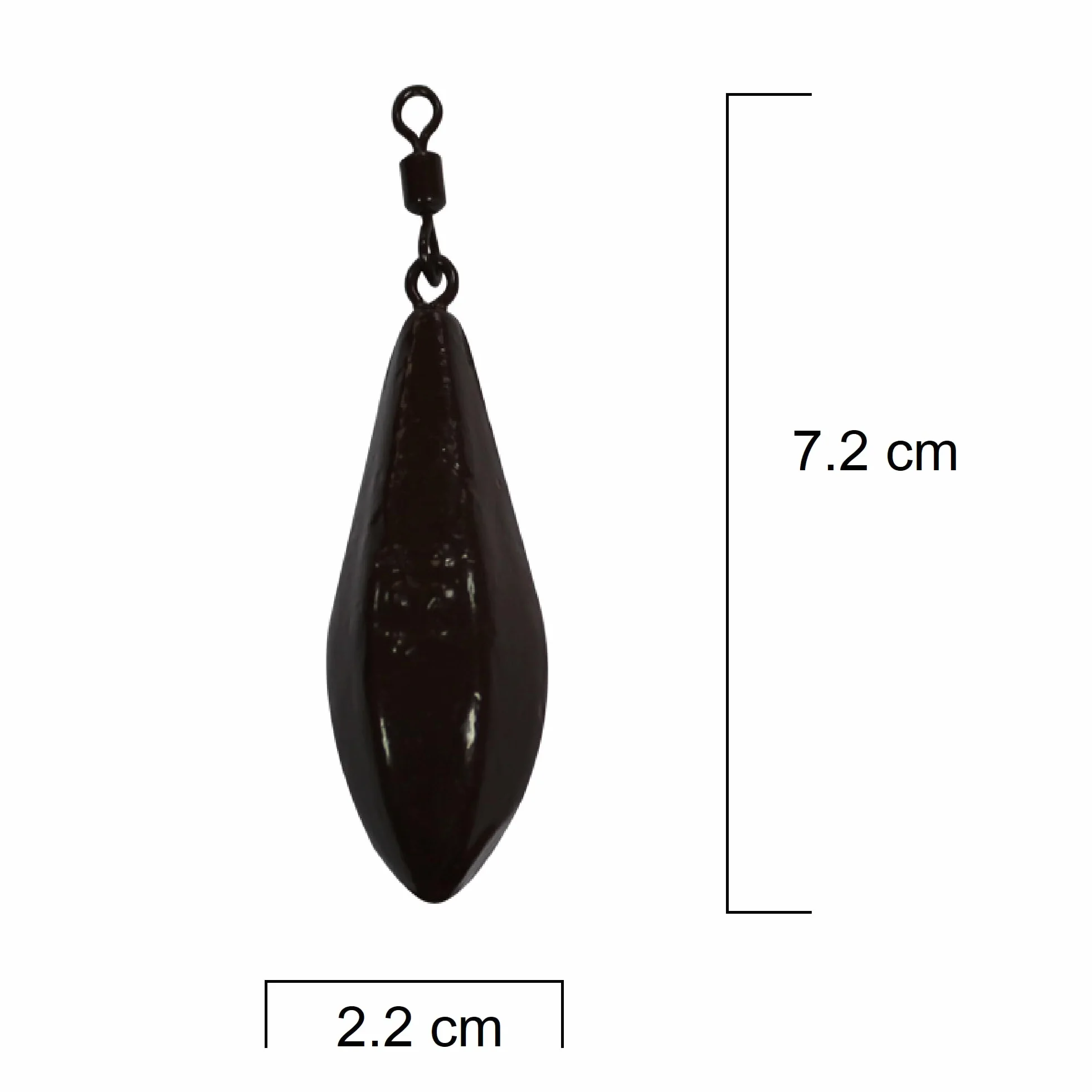 Plomos Pesca Long Cast 5x120g - Plomos de Pesca con Giratorio - Carpfishing Accesorios