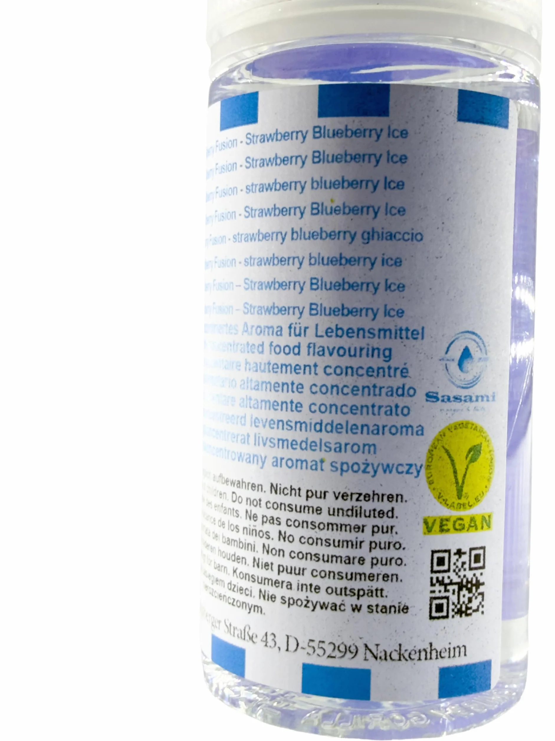 Chillberry Fusion - Strawberry Blueberry Ice aroma concentrado - Vegano - Sasami - 10ml