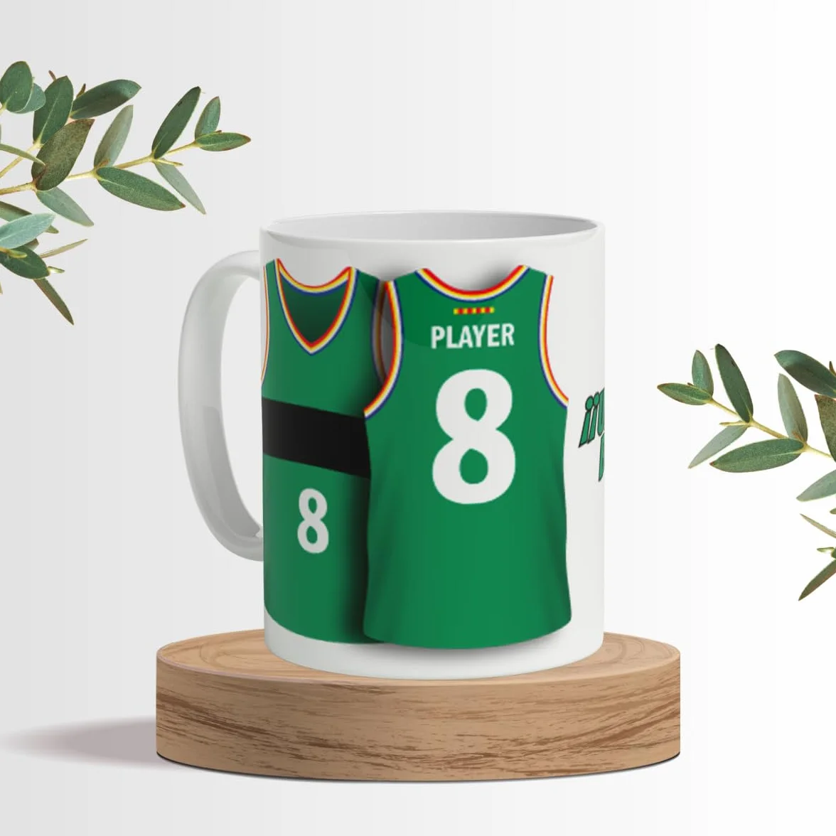 Taza Personalizada Baloncesto ACB con Nombre y Número Juventut Badalona