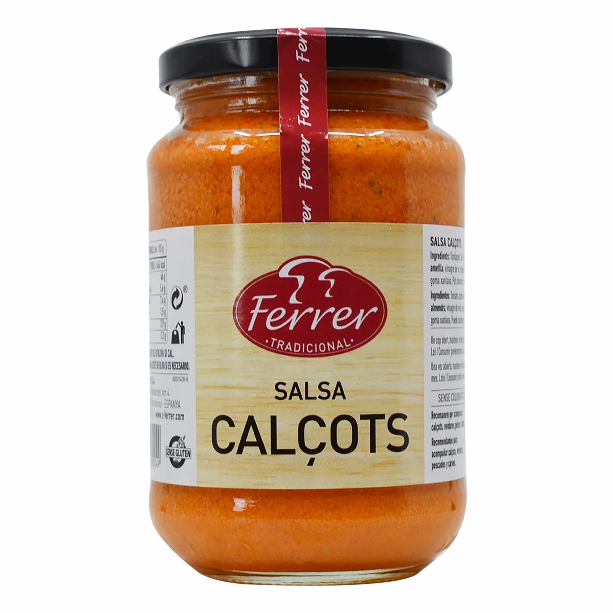 Ferrer - Pack de 12 unidades | Salsa de calçots | Salsa para calçots| Auténtica salsa calçots | Calçotada| Calçots en casa | 320 g