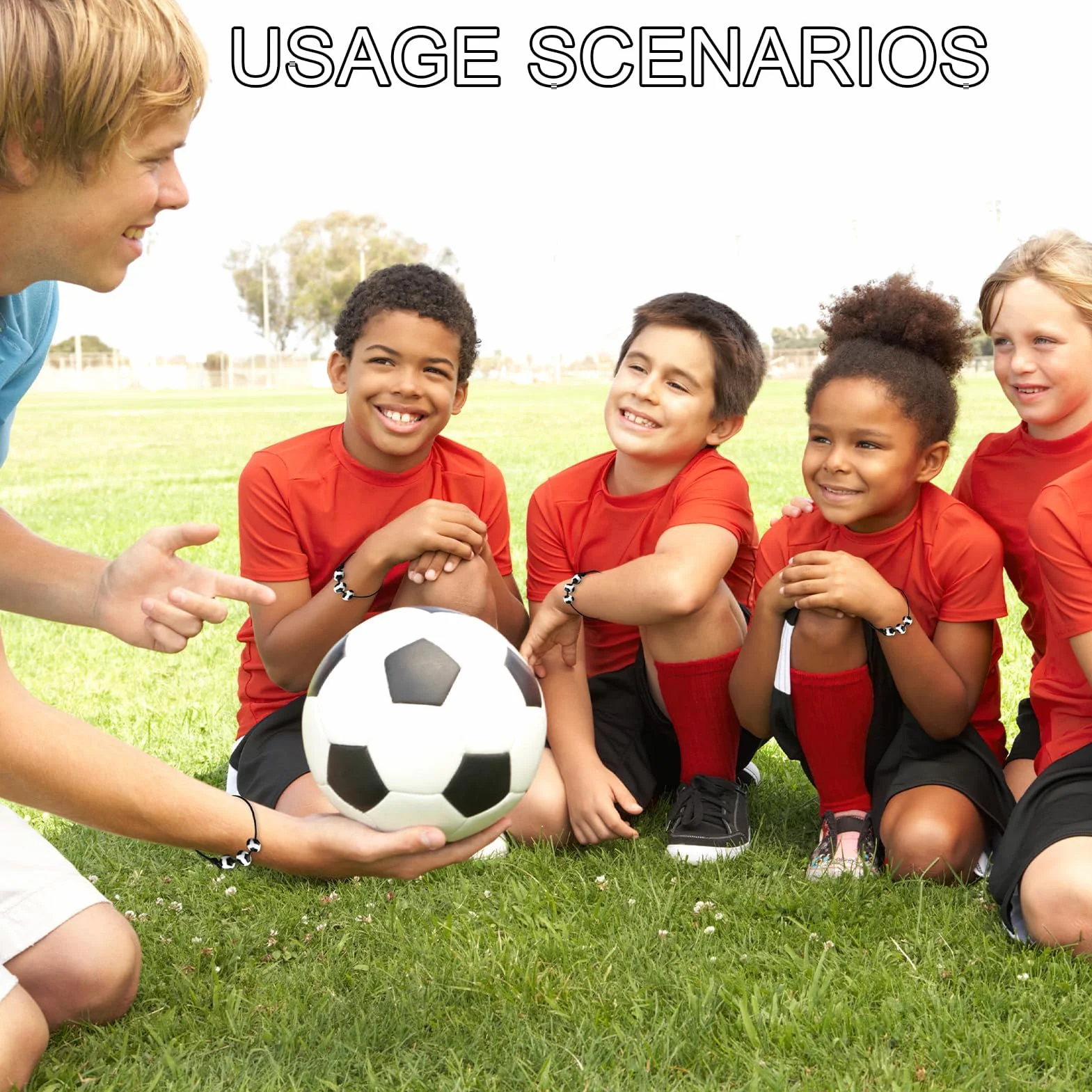 Pulsera de Fútbol Niño Pulseras Pelota, Pulseras Tejidas con Cuentas de Balón, Accesorio para Fiestas y Cumpleaños