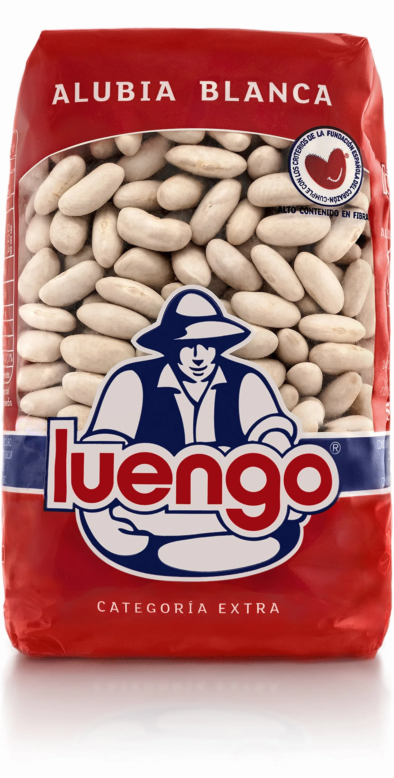 Luengo - Alubia Blanca Larga Selecta En Paquetes De 500 g
