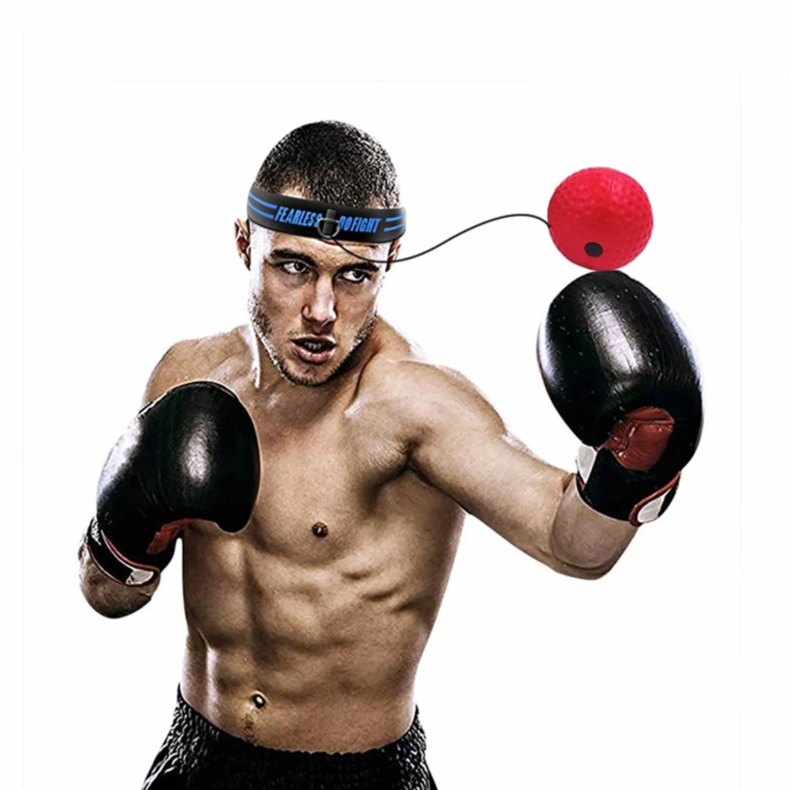 Pelota de Reflejos Boxeo Bola de Entrenamiento con Diadema 3 Balón