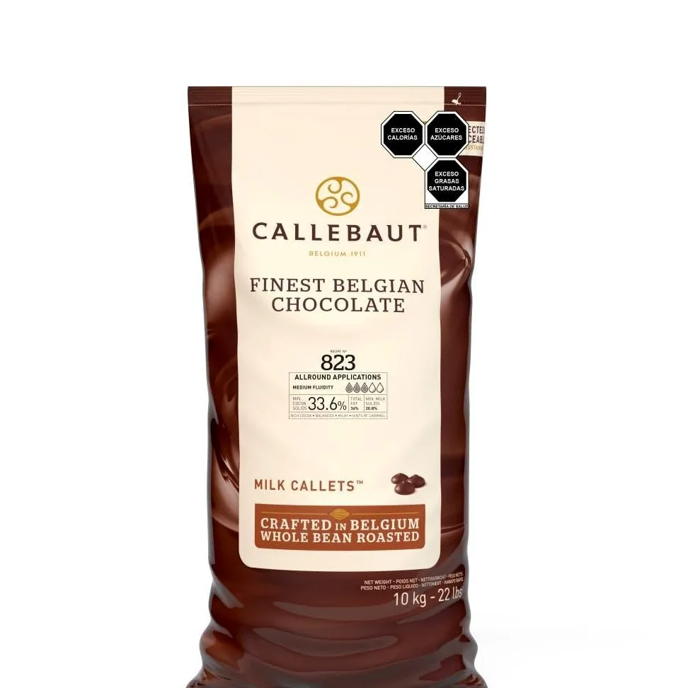 Callebaut Cubertura de chocolate de leche entera 823, 10 kg