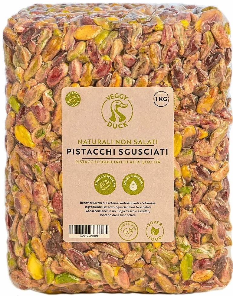 Veggy Duck - Pistachos sin Cáscara (1Kg) - Naturales | Sin Sal