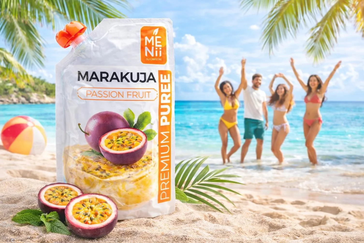 Puré de Maracuyá 1 kg – Fruta de la Pasión para Smoothies, Cócteles, Postres, Helados y Repostería – Sabor Tropical Intenso – Puré Premium