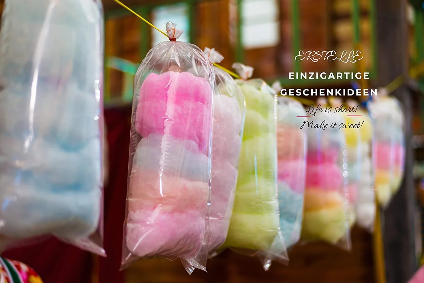 1 KG de azúcar de colores azúcar aromatizada para algodón de azúcar de colores | gusto cereza