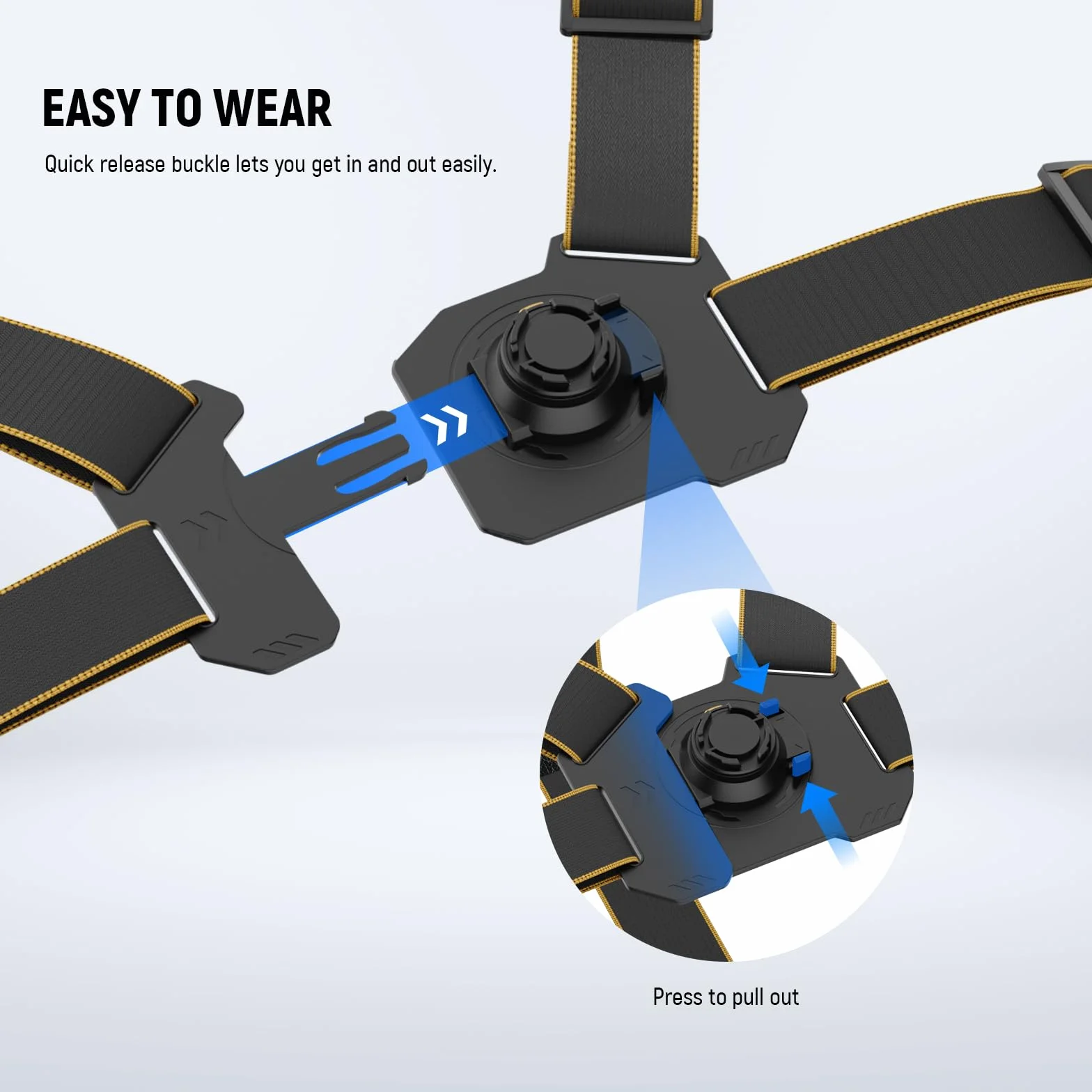 Neewer Arnés de Pecho para Cámara de Acción, Correa Ajustable Compatible con GoPro Hero, DJI Osmo, Insta360, Soporte Magnético Rápido GP25