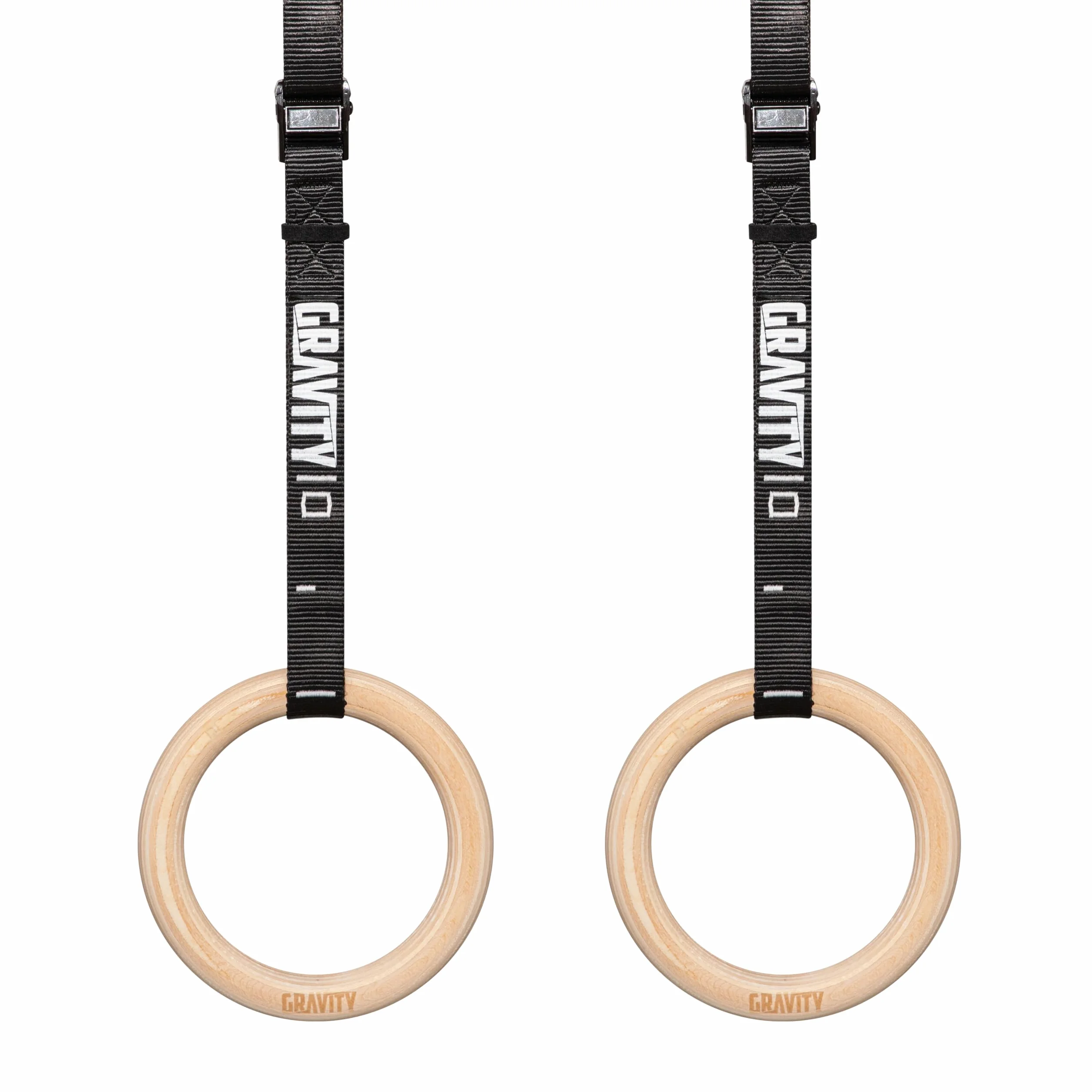 Gravity Fitness Anillos de Gimnasia de Madera