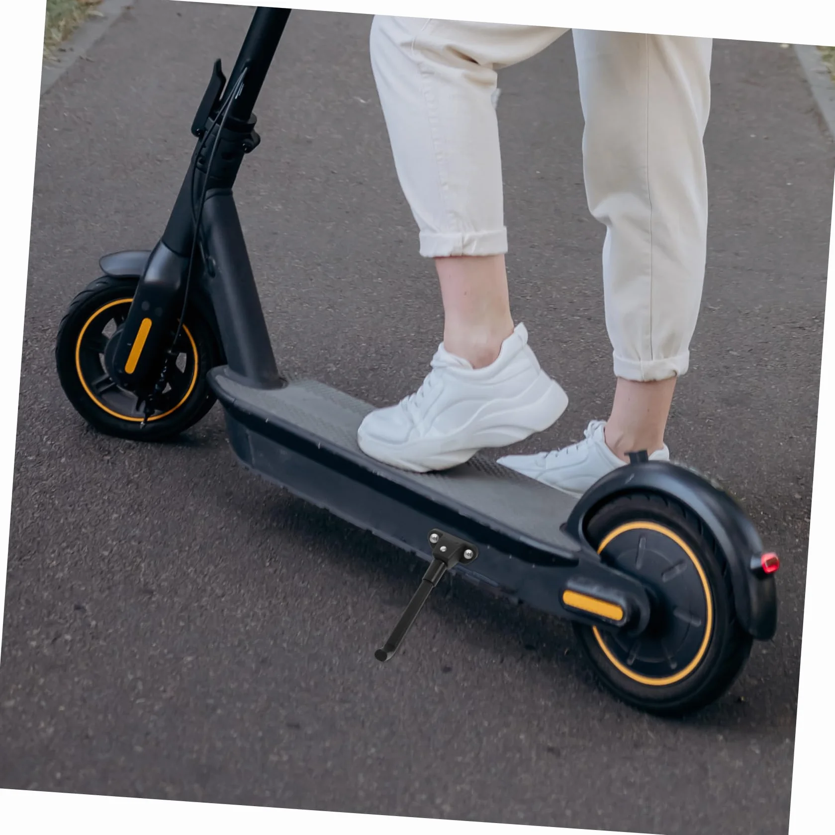 Soporte de Patinete Eléctrico de Aluminio MAX Pata de Estacionamiento Extendida Accesorios para Scooter 2 Piezas