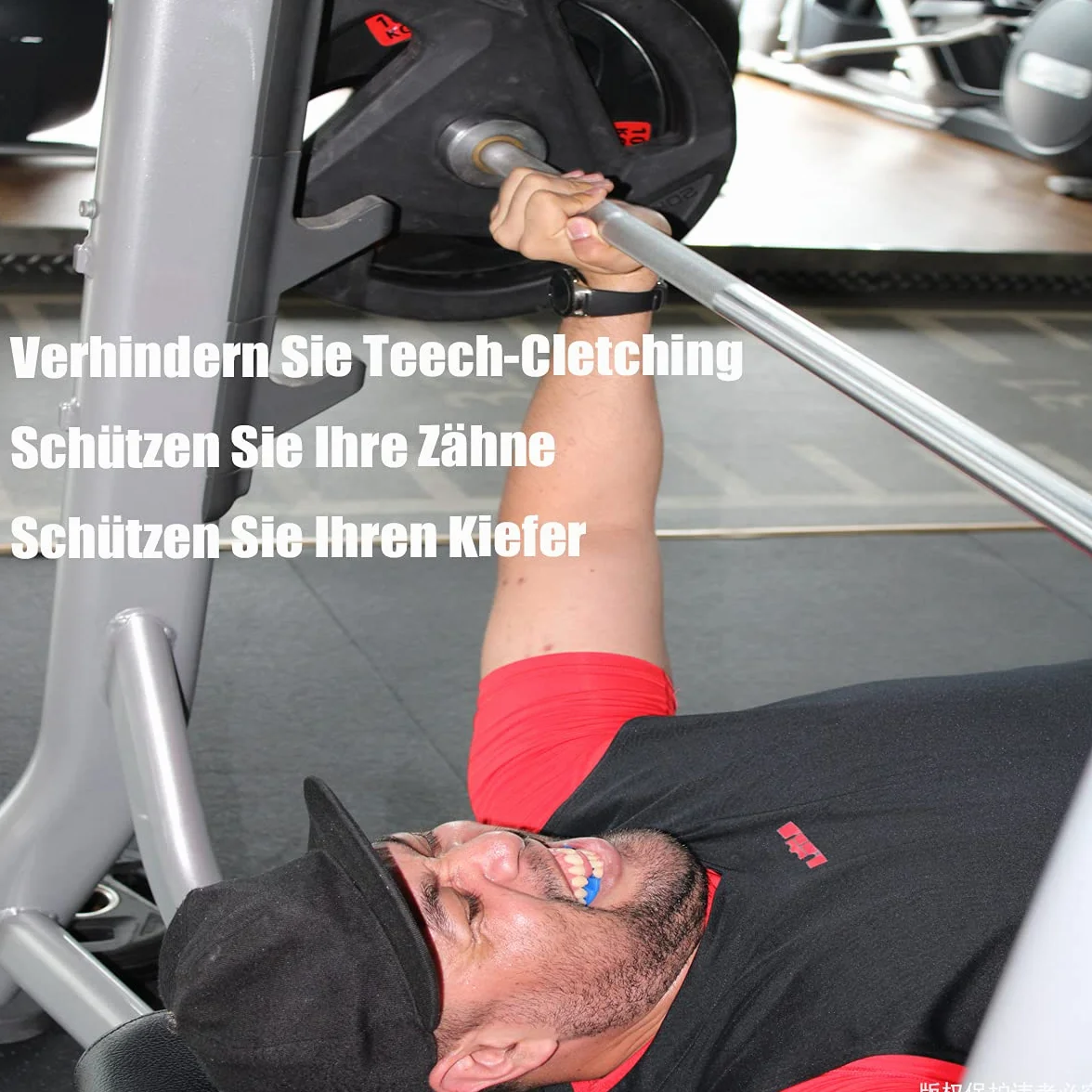 Powerlifting Bucal Protector Deportes Entrenamiento Fuerza Mandíbula Inferior 1 Pieza Naranja