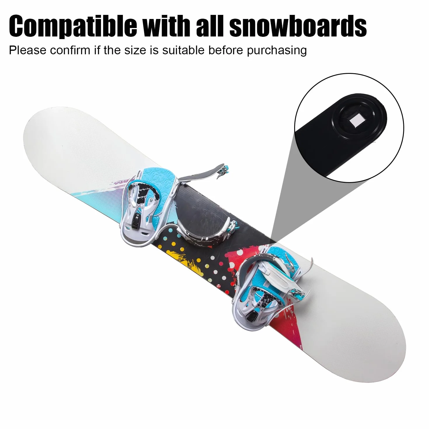 BOXOB 4uds Correas de Snowboard, 17,5x2,1cm Alta Elasticidad Repuesto