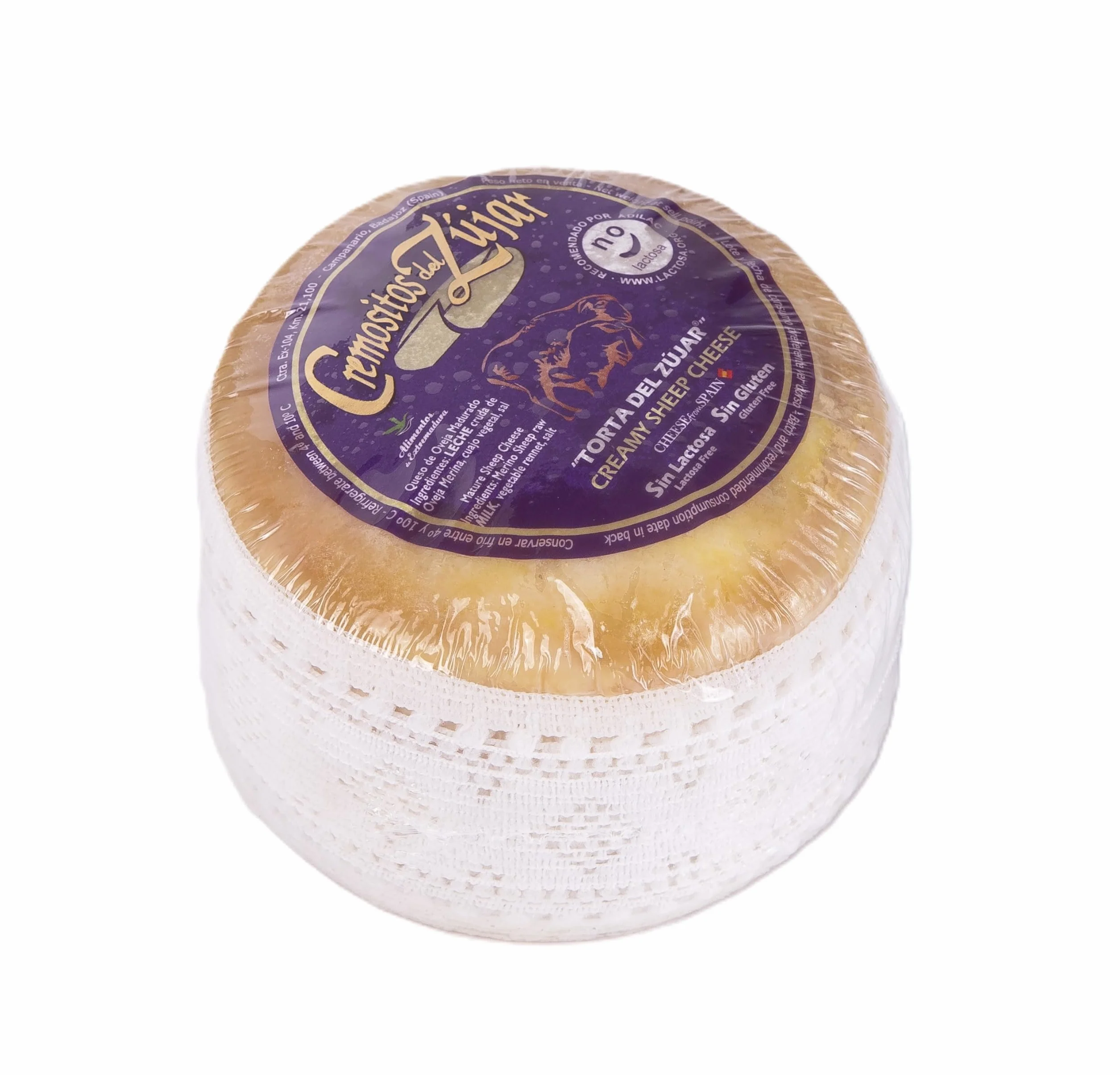 Queso Torta Sin Lactosa Cremositos del Zújar
