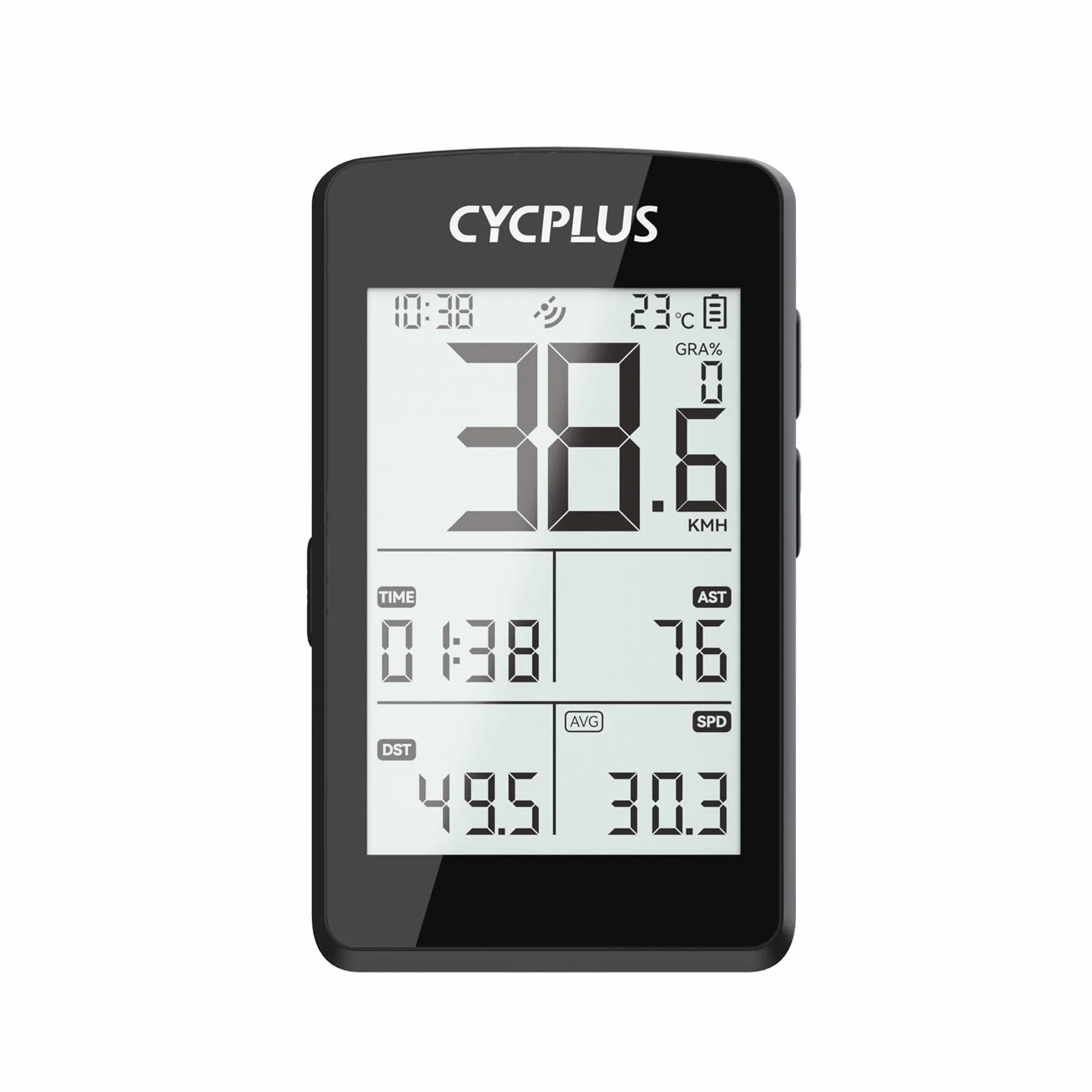 CYCPLUS GPS Ordenador para bicicleta ANT+ Bluetooth 5.0 pantalla LCD 2.8 pulgadas cuentakilómetros 100 horas batería retroiluminación
