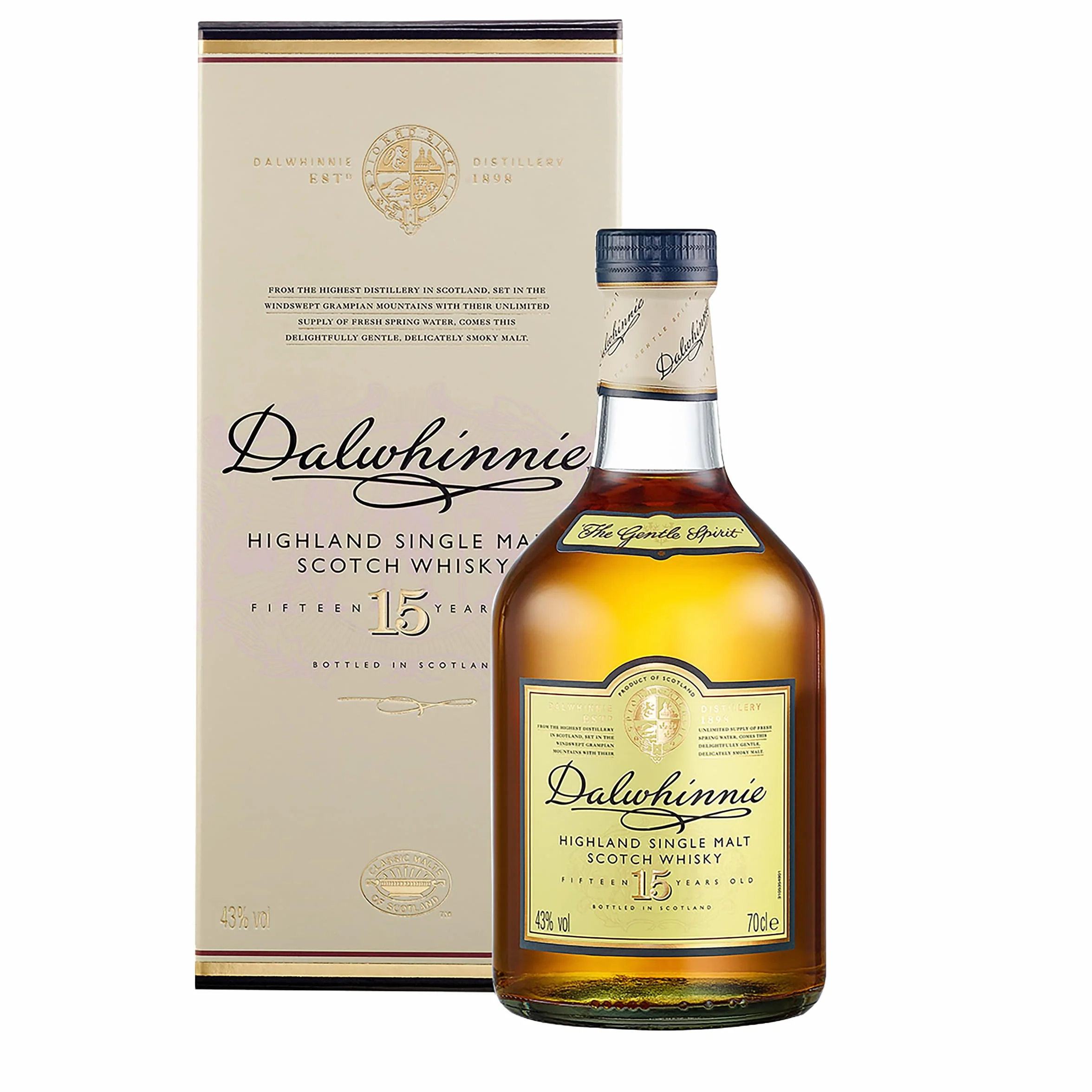 Dalwhinnie 15 Años Single Malt Whisky Escocés 700 ml