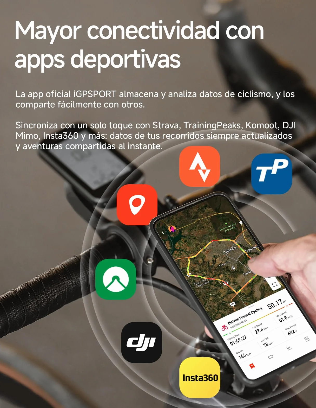 iGPSPORT BSC100MAX GPS Bicicleta, Pantalla 3", Autonomía 40h, Impermeable IPX7