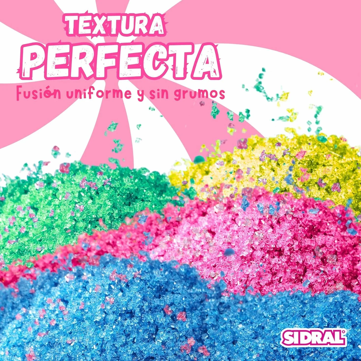 SIDRAL - SANDIA Azucar para Algodon Azucar 1200 gramos (200 gr. GRATIS) - Azucar para Maquina de Algodon - Azúcar Aromatizado de Sandía Natural - (Sandía)