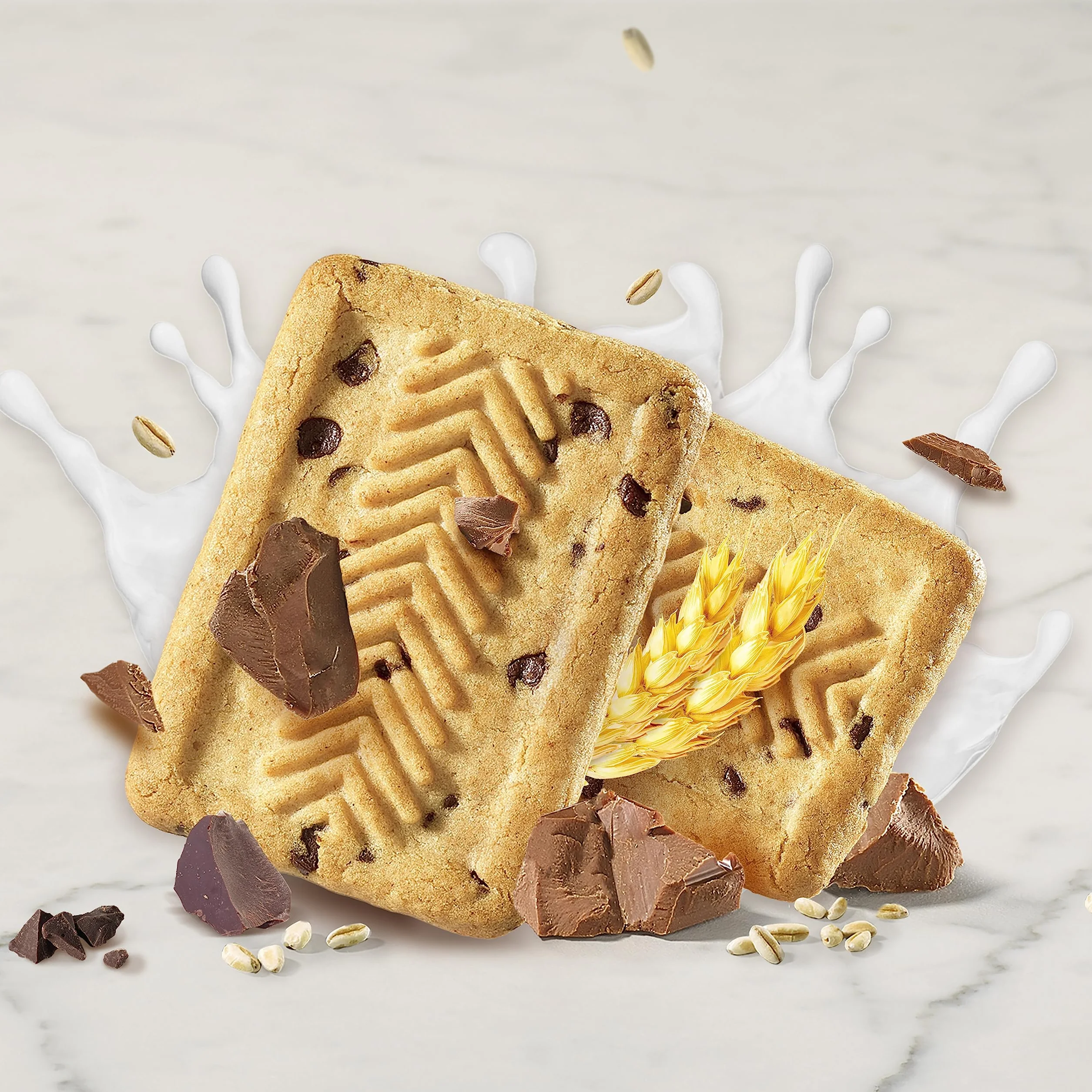 Gerblé Galleta de Leche, Chocolate y Yogur, 12 Unidades
