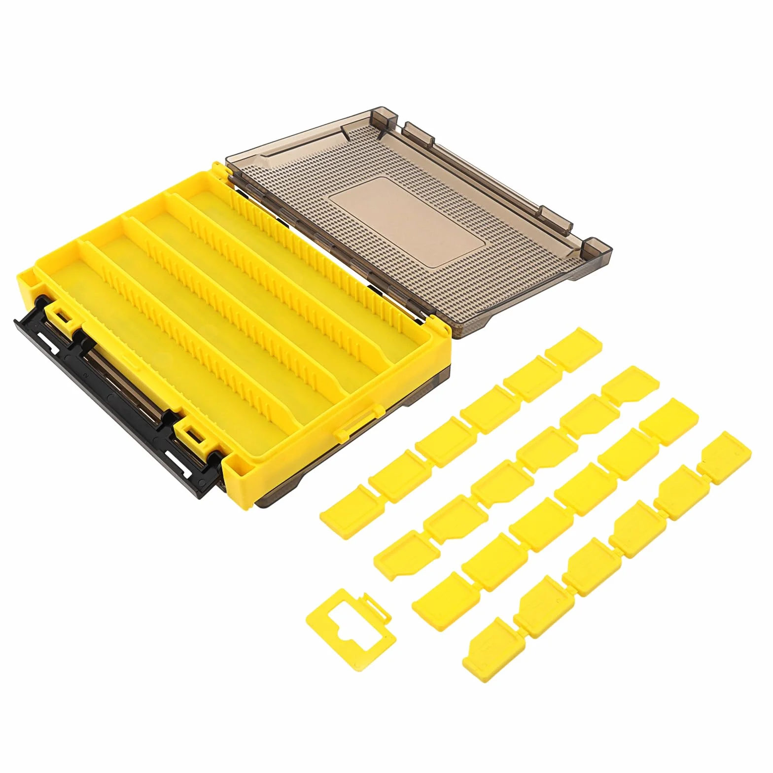 Caja organizadora doble cara para accesorios de pesca 20,5 x 14,5 x 4,5 cm resistente al agua