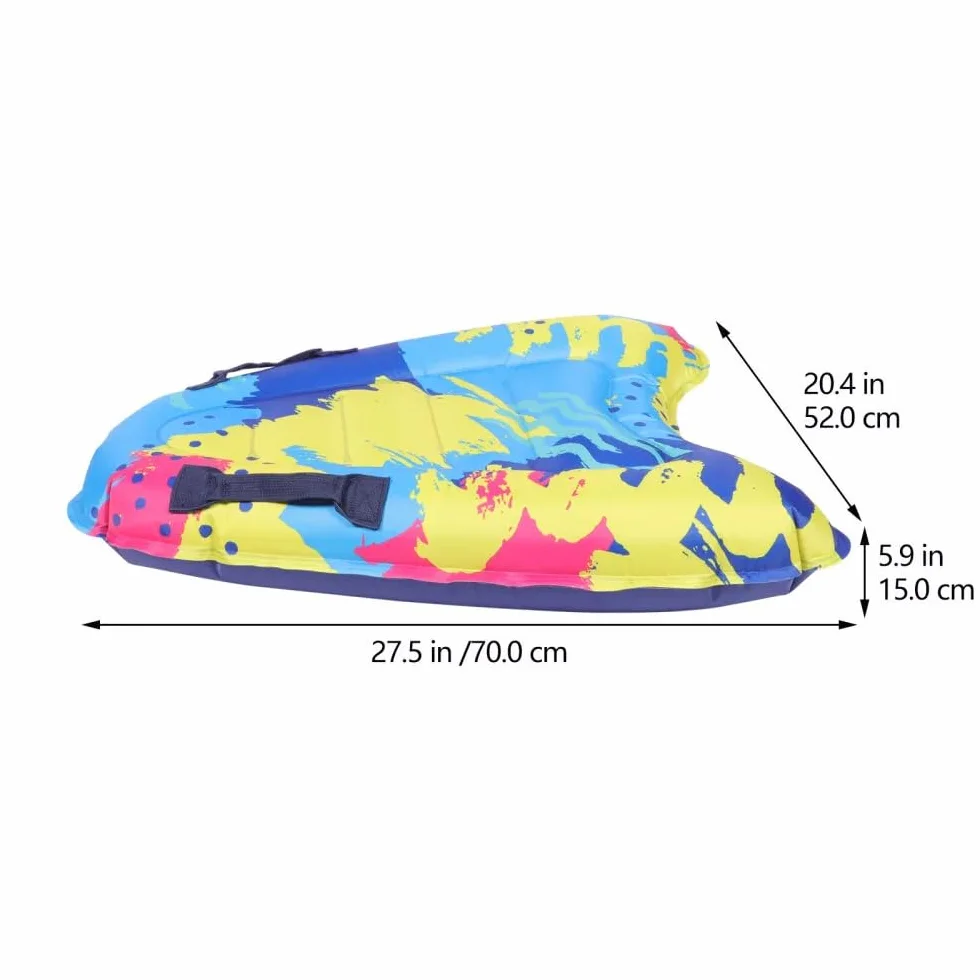Sarini Tabla de Surf Inflable para Adultos con Asas, Bodyboard Ligero