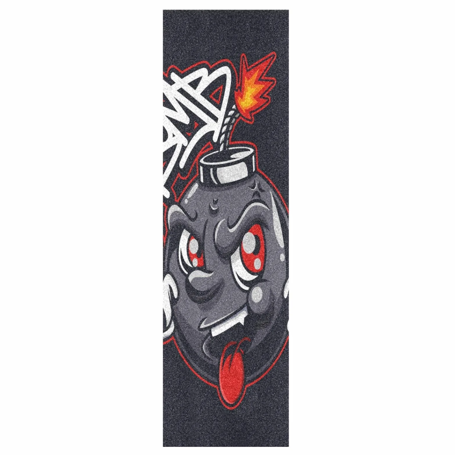 Linda Bomba Fantasma De Azúcar Papel de Lija Antideslizante Hoja Cinta de Agarre Lijas para Patineta Scooter (84 x 23 cm)