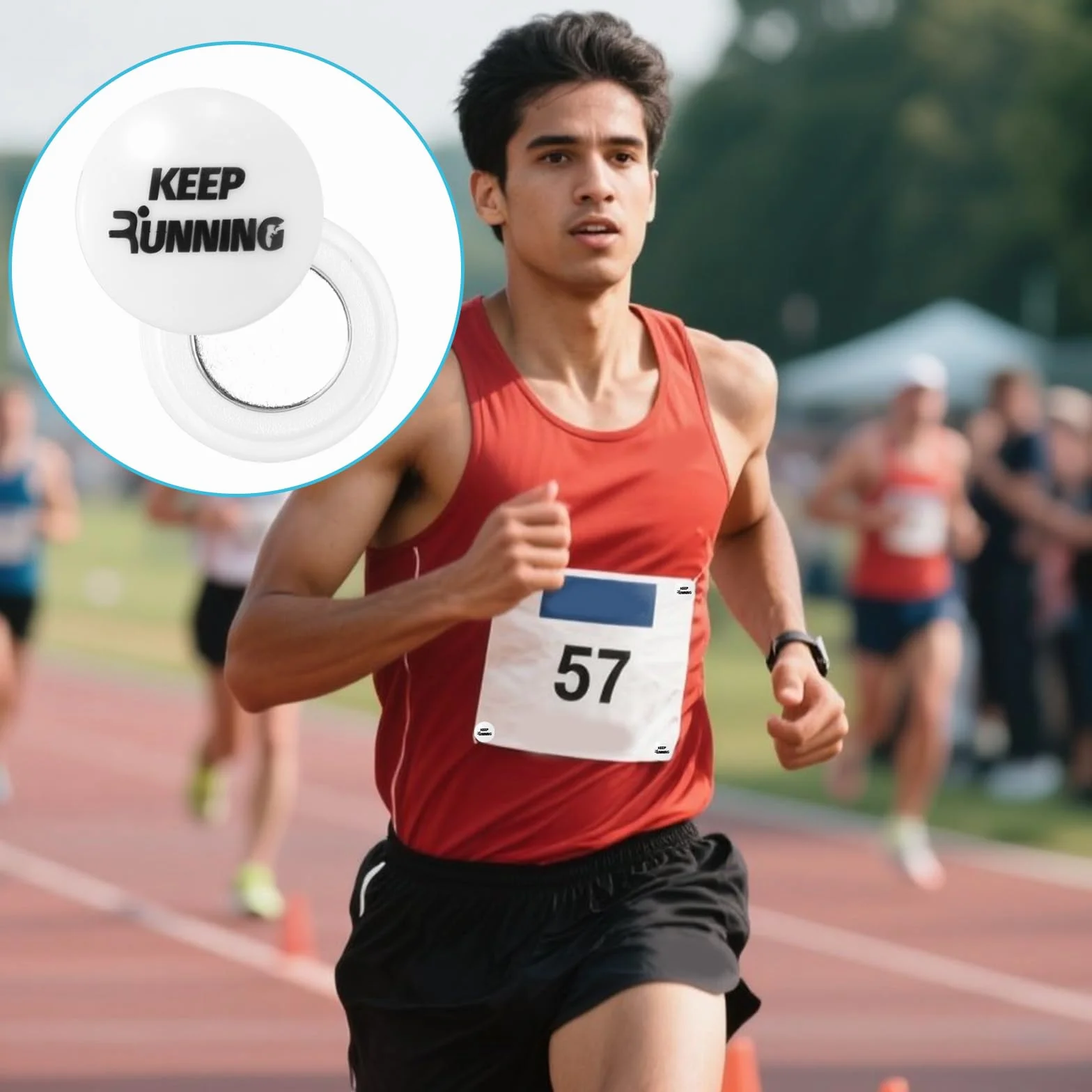 Clips Magnéticos para Dorsales Carrera Tinoaly 4 Pares Imanes Fijación Corredores