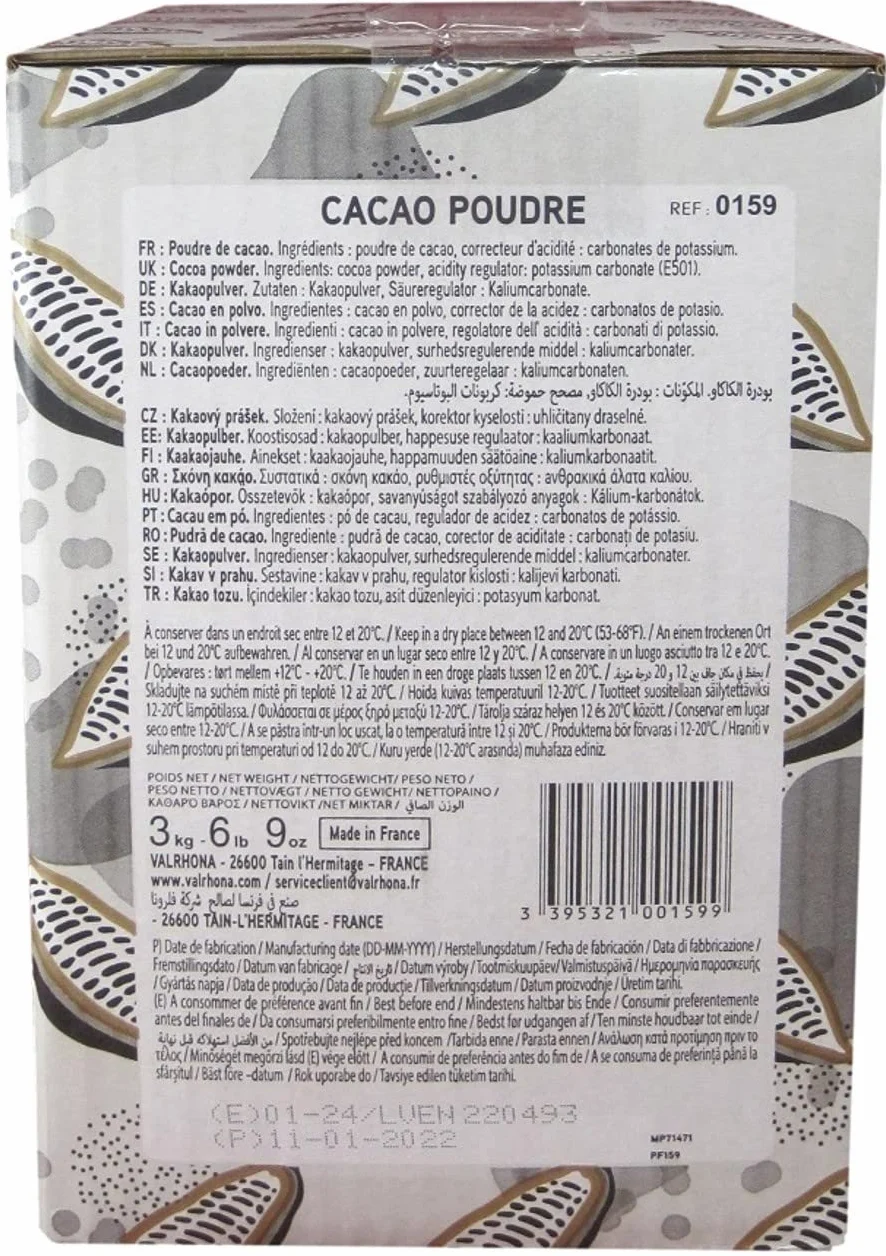 Valrhona Cocoa Powder 3 kg