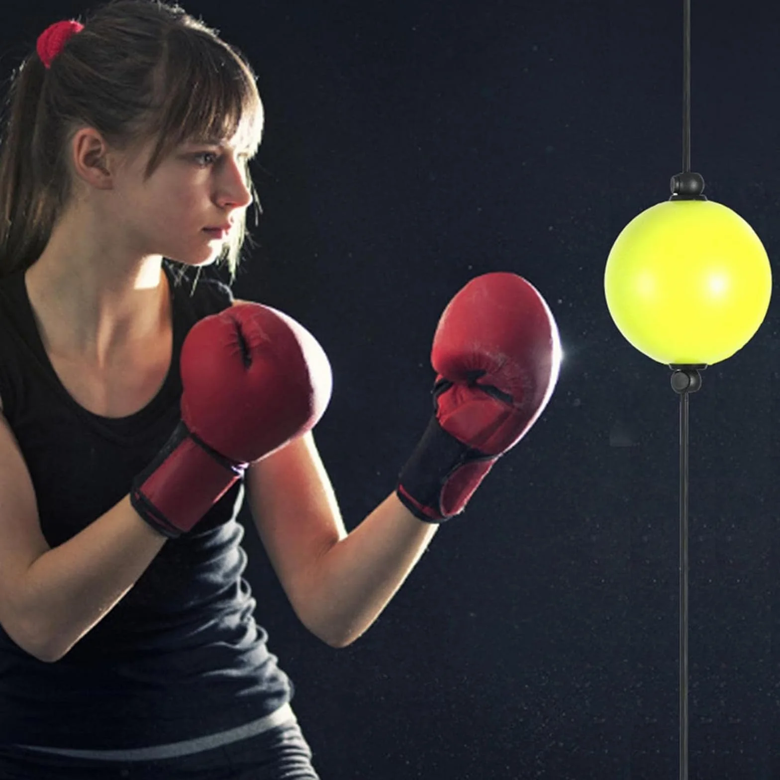 Pelota reflexball de entrenamiento de velocidad de reacción con ventosas fuertes