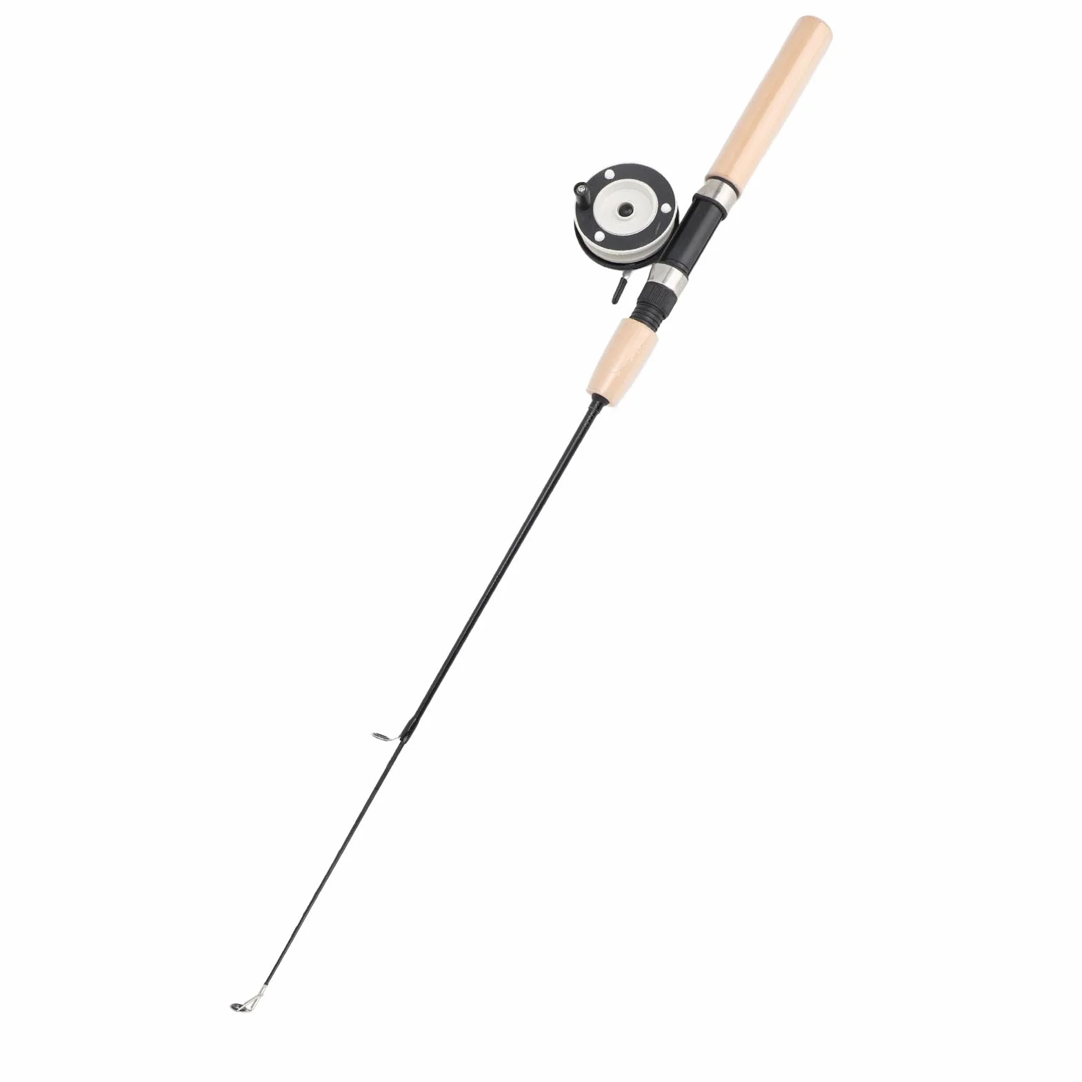 Combo de Caña de Pescar y Carrete Telescópica Fibra de Vidrio Plástico Nailon Metal Mango EVA