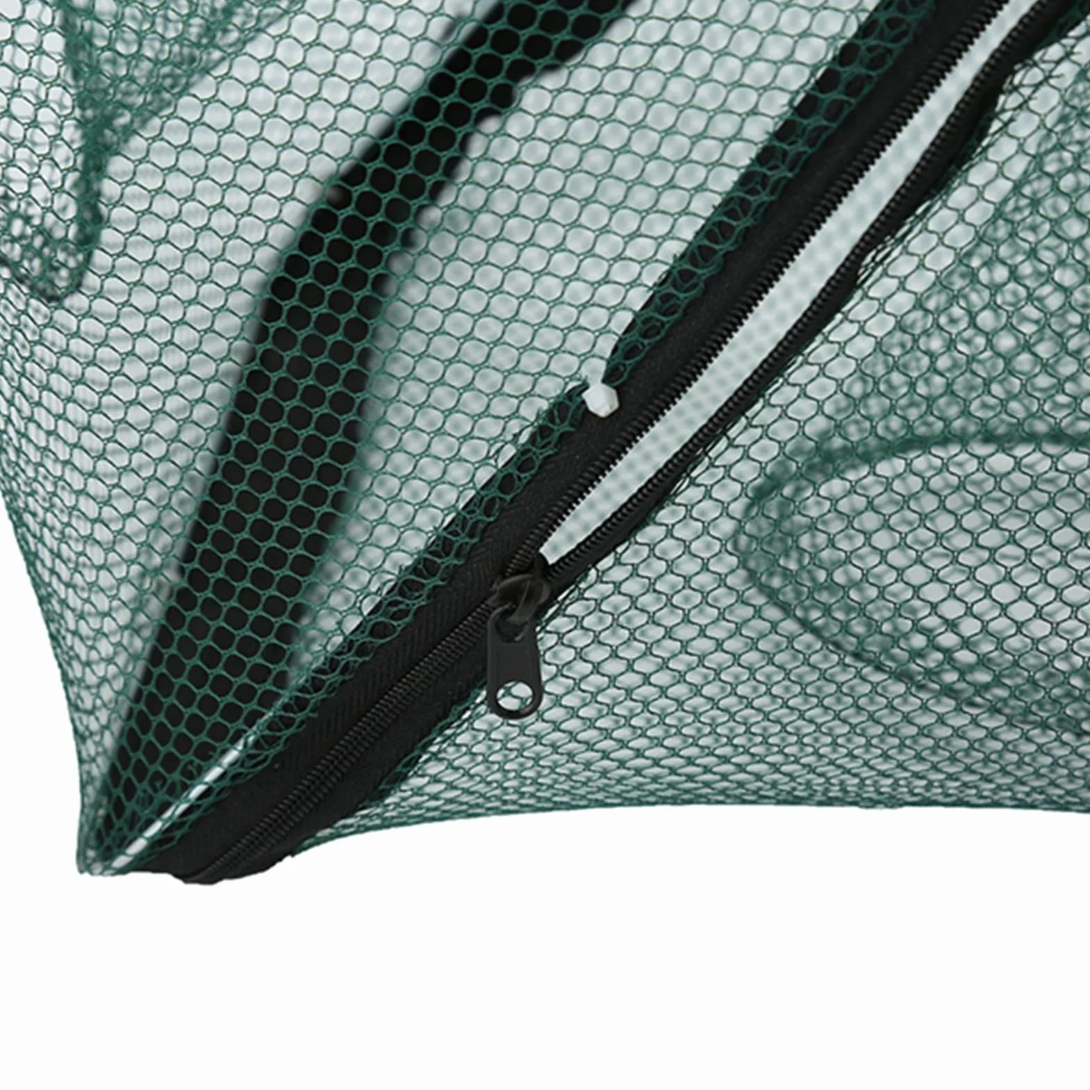 Red de Trampas para Cebo de Pesca Automática 6/12 Agujeros Nylon Plegable Jaula para Camarones Cangrejo