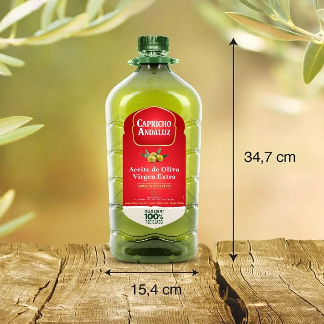 Aceite de Oliva Virgen Extra 5L Capricho Andaluz - Prensado en Frío, Origen Español