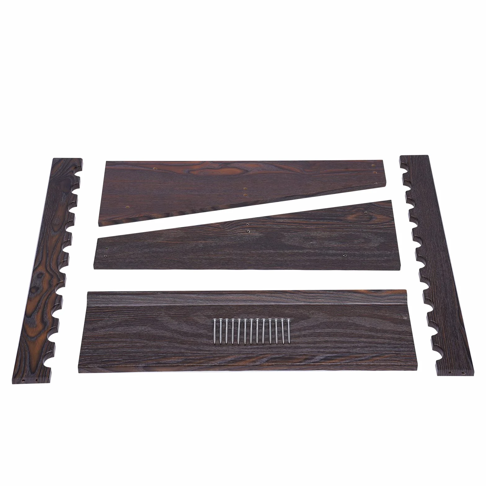 JUUTALK Soporte de pared para tacos de billar 57x20x60 cm marrón