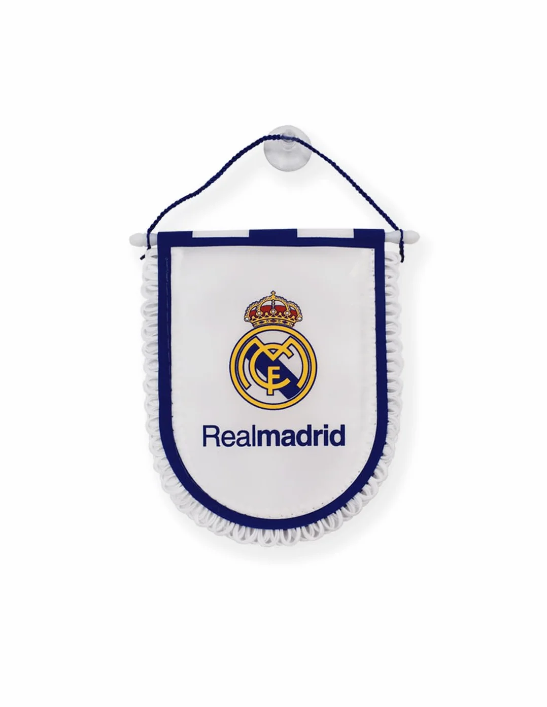Real Madrid Banderín Triángulo Blanco