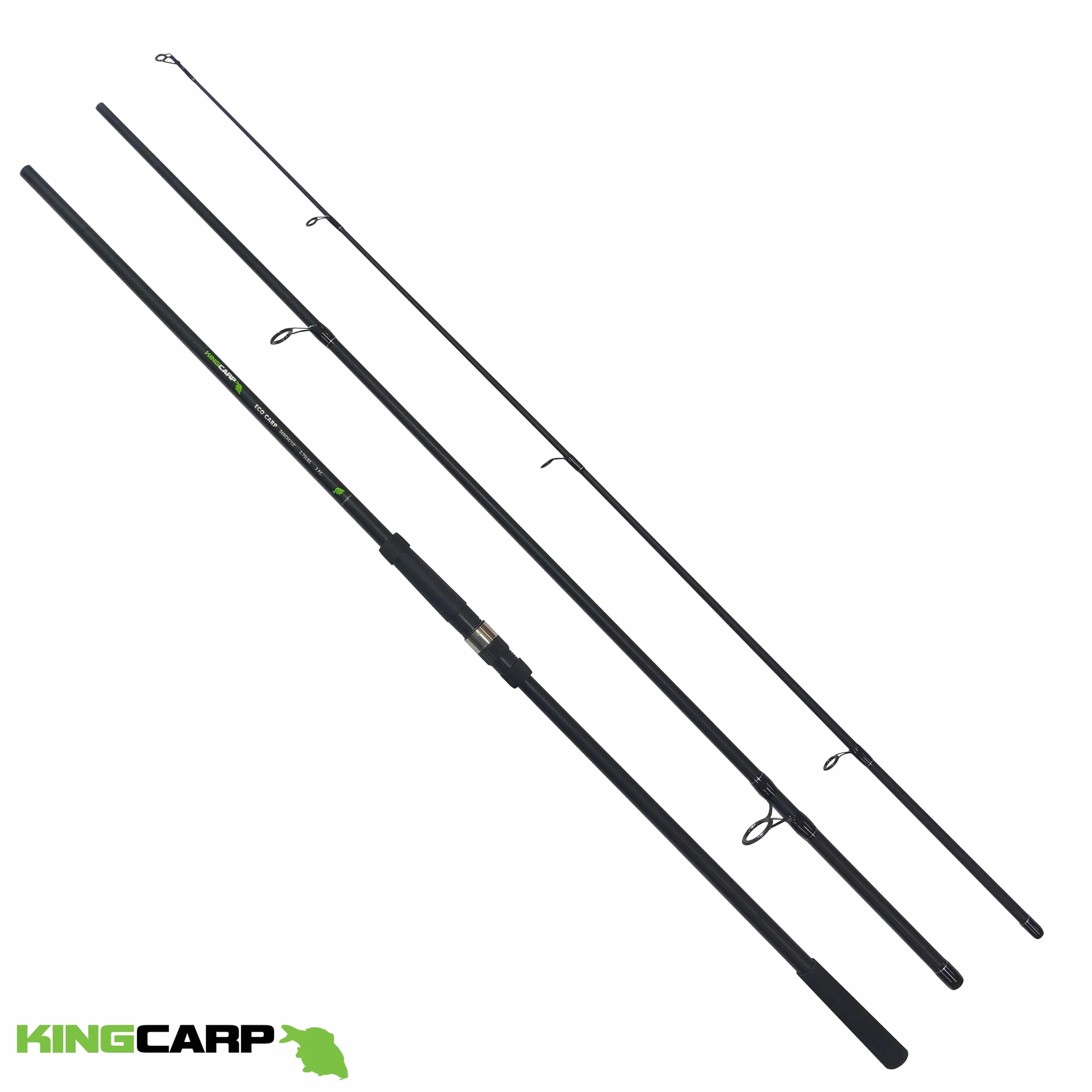 Caña de pescar 3,6 m 3 piezas curva de prueba 1,2 kg para pesca de fondo lucio lubina