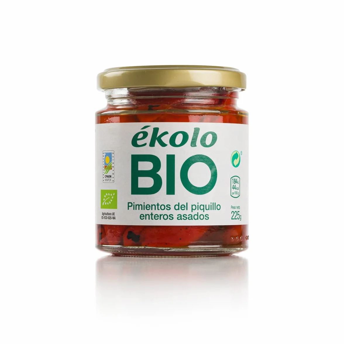 Ekolo Pimiento Del Piquillo Extra Entero Bio, 6 Tarros, 225g 1350g