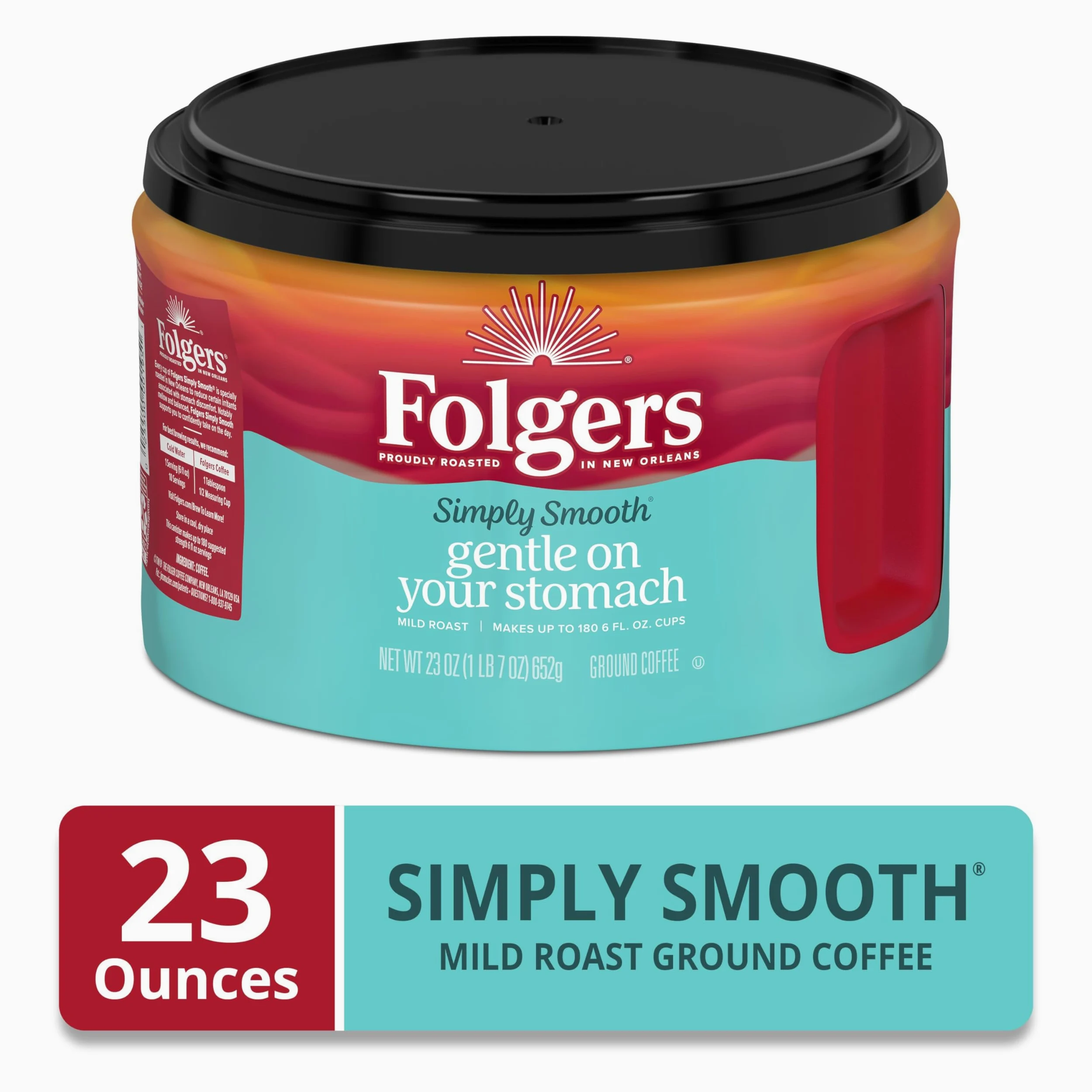 Folgers Simply Smooth Coffee, 652.0 g