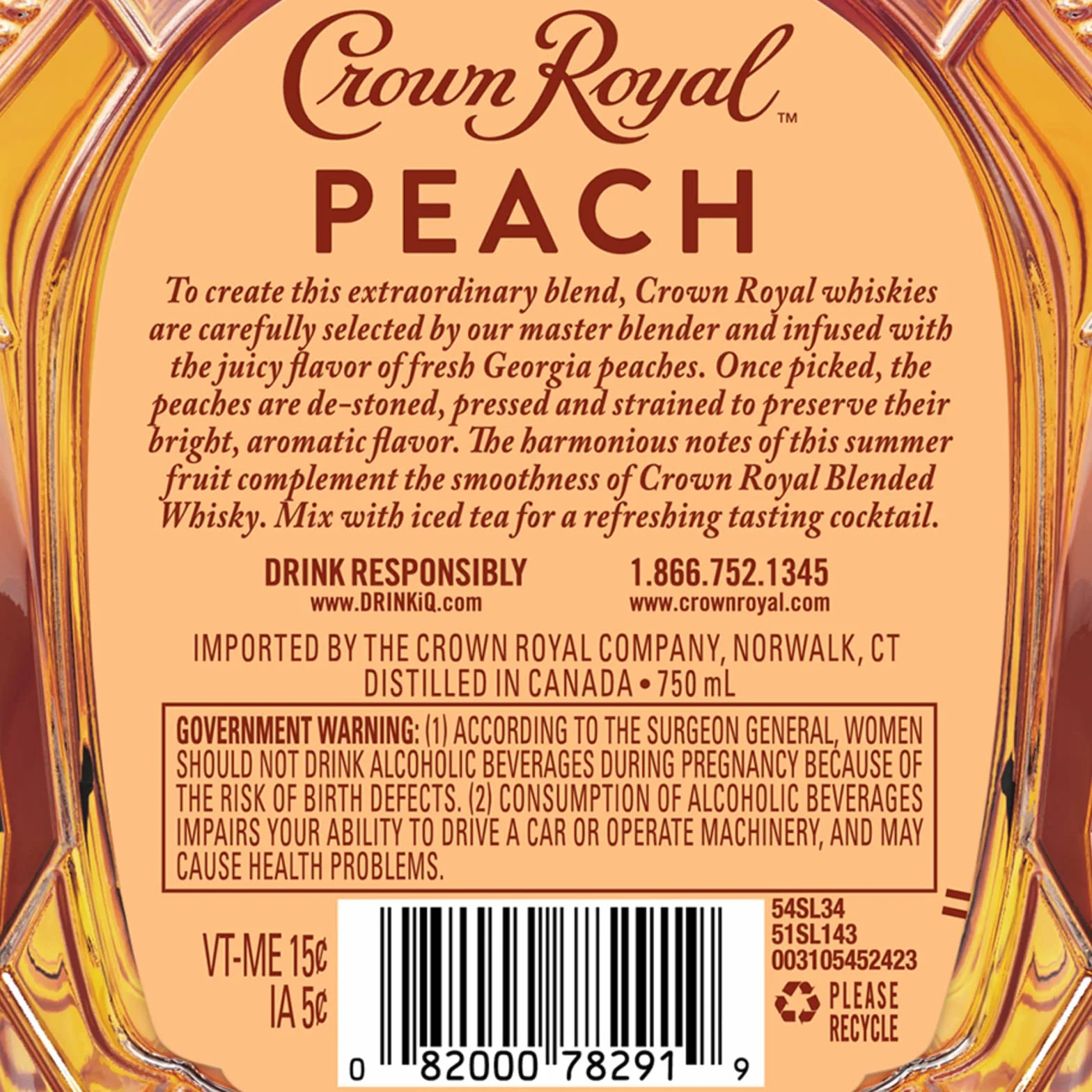 Crown Royal Peach 0,7L (35% Vol.)