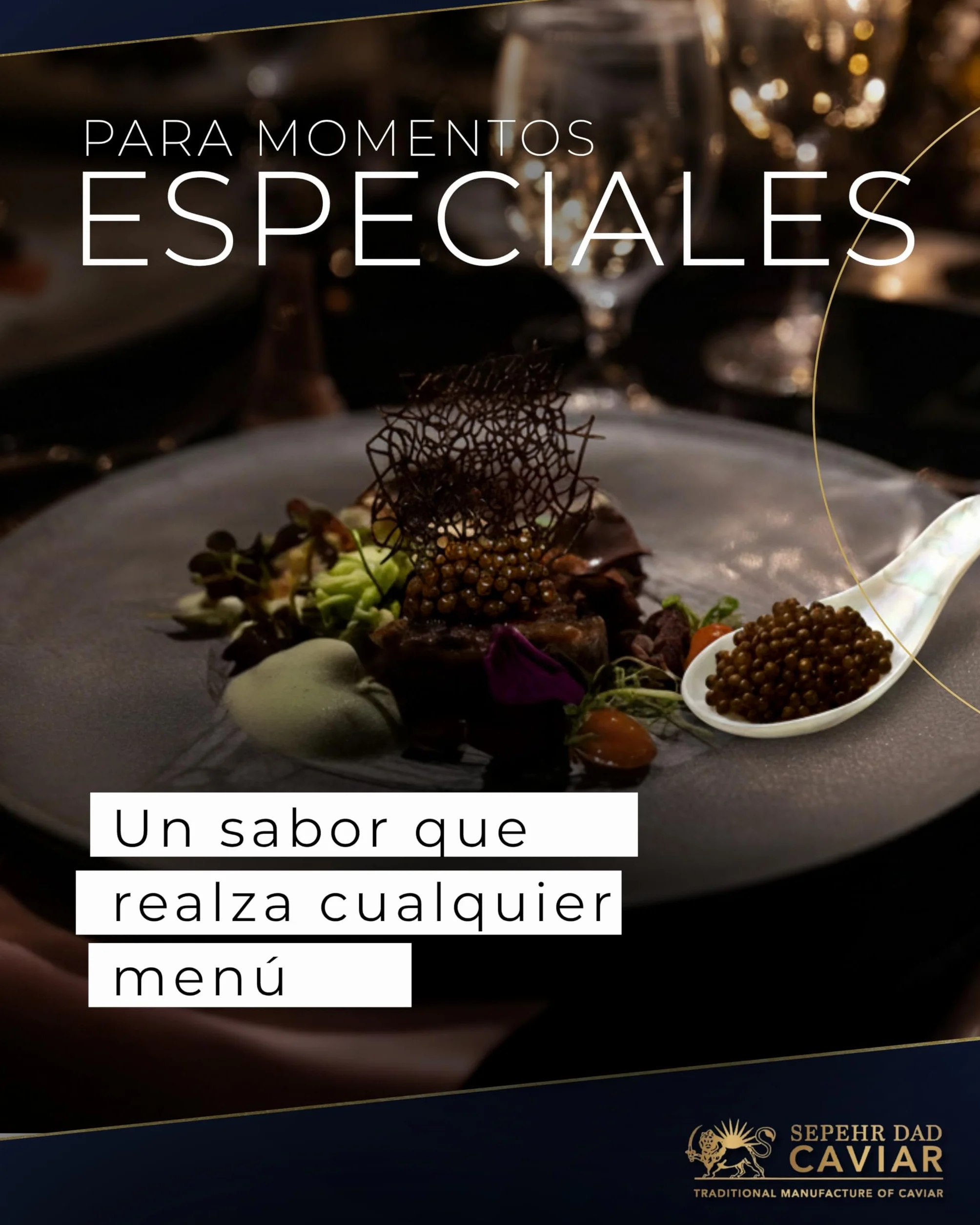 Sepehr Dad Caviar Beluga de l'Amour | Huevas de pescado clase A | cría NC | 30 gramos