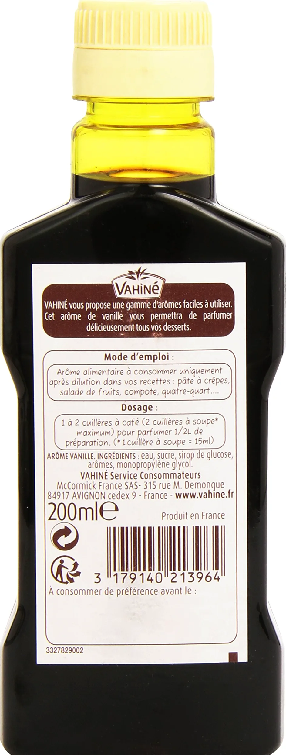 Vahiné Aroma Vainilla Líquida 200 ml – Juego de 4