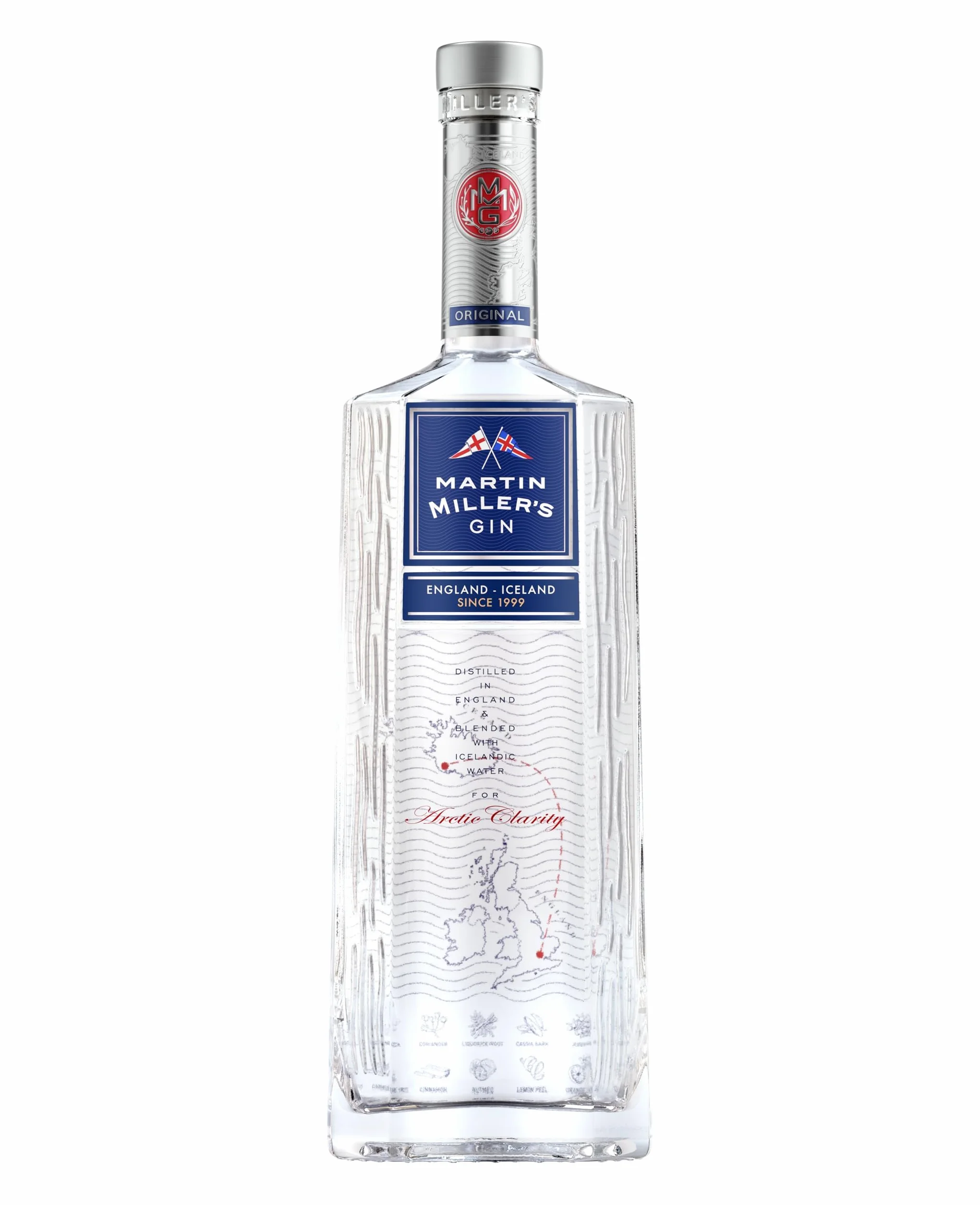 Martin Miller's Ginebra - Pack para Regalo: 2 Botellas de 70 cl + 4 Copas Exclusivas | Para Gin Tonic y Cócteles Sofisticados
