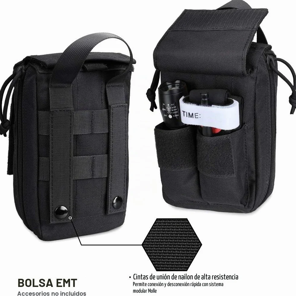 WYNEX Bolsa táctica primeros auxilios diseño cortado láser Molle EMT IFAK supervivencia organizadora médica emergencia