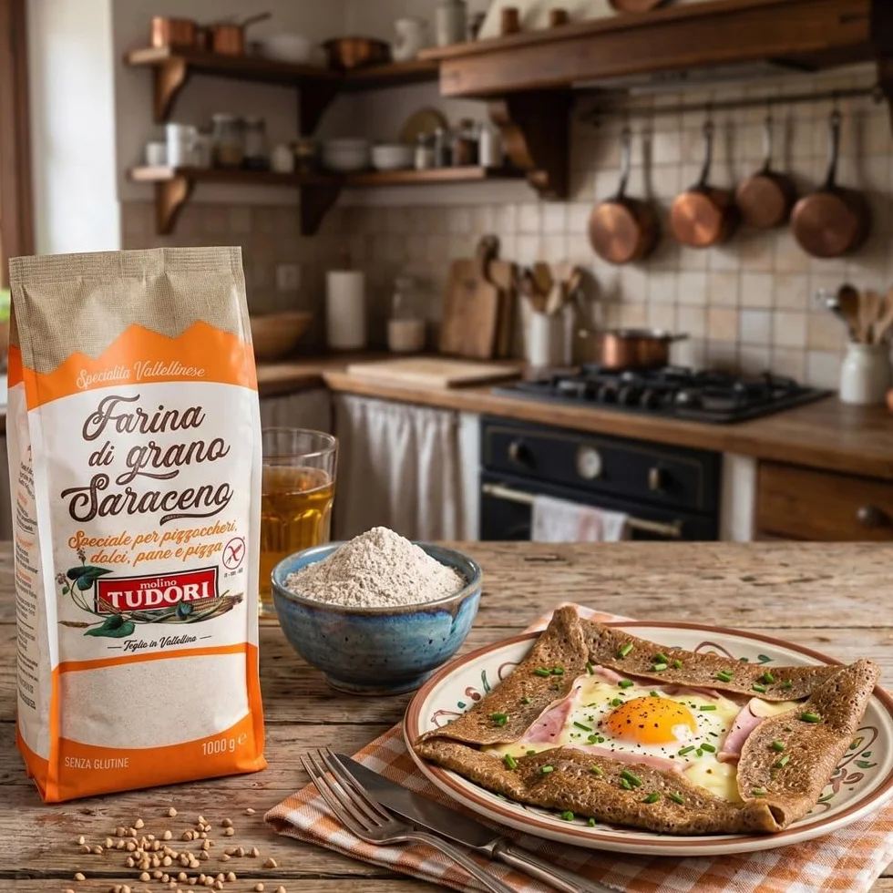 Molino Tudori - Harina de Trigo Sarraceno Integral (1Kg) | Sin Gluten | Sin OMG